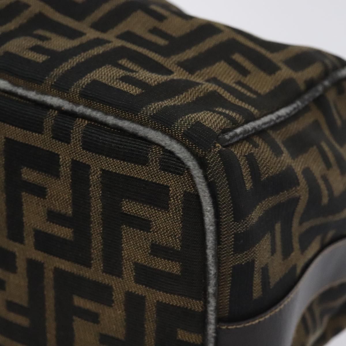 Fendi FENDI Zucca Canvas Hand Bag Black Brown Size ONE SIZE - 9 Thumbnail