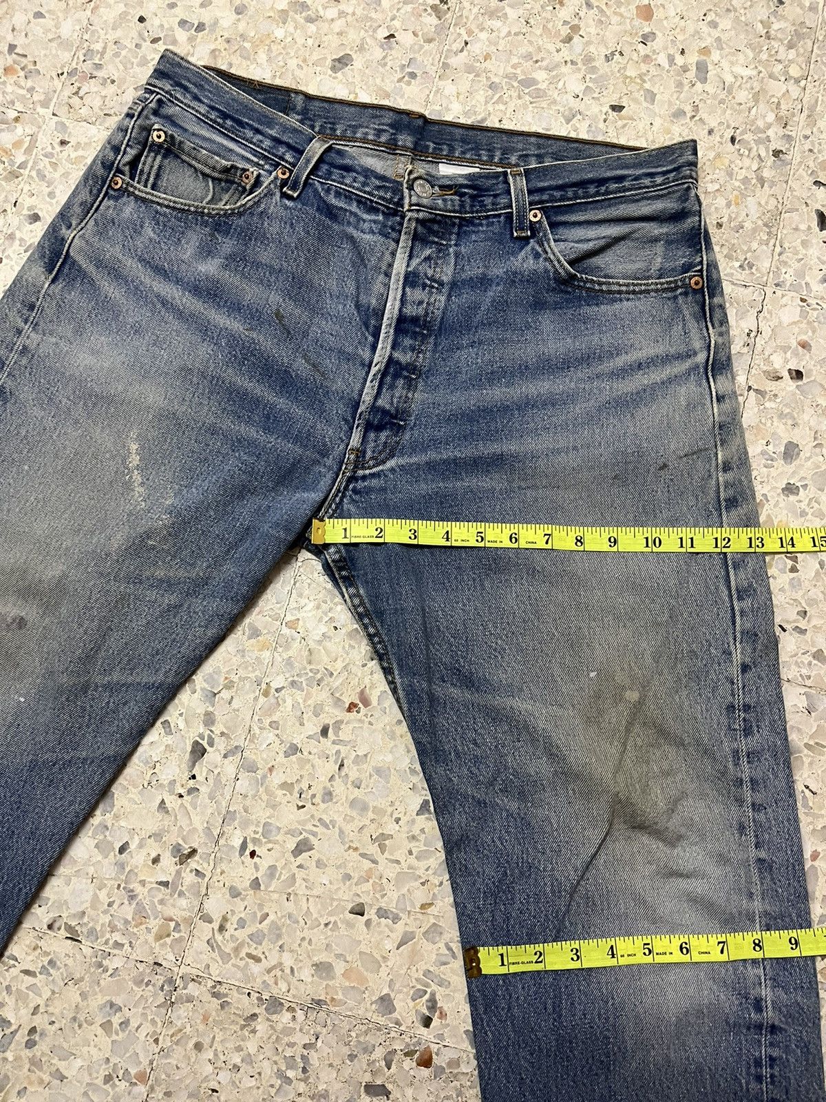 Levi's Vintage levis 501XX light blue distressed Size US 35 - 15 Thumbnail