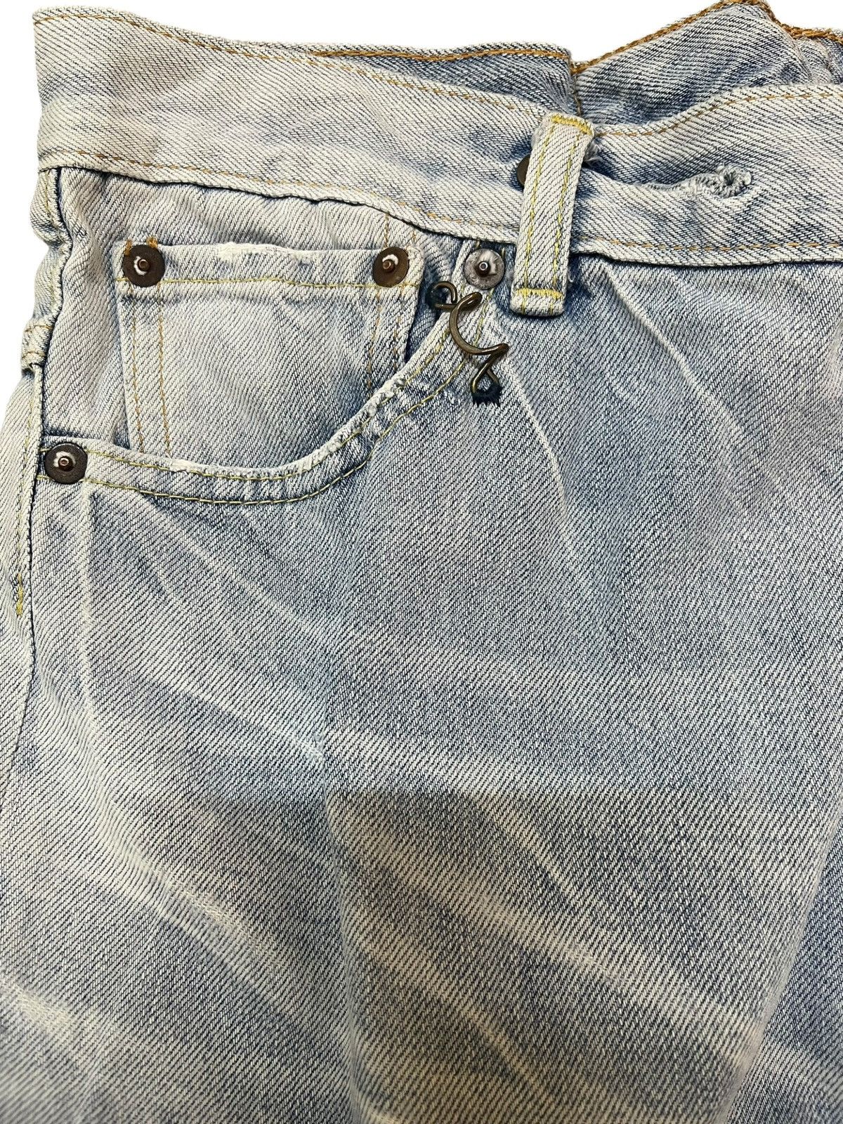 Journal Standard Vintage Journal Standard Baggy Faded Buckle Belt Denim Size US 35 - 5 Thumbnail