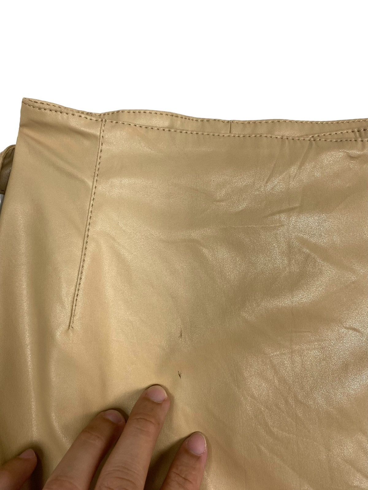 Sonia Rykiel Rare‼️ Sonia Rykiel Belted Midi Skirt Pu Leather Size 27" / US 4 / IT 40 - 4 Thumbnail