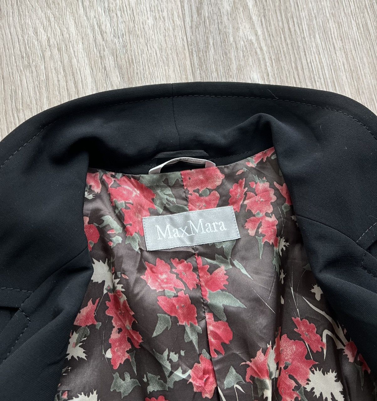 Max Mara Max Mara Black Blazer With Belt Size XL / US 12-14 / IT 48-50 - 8 Thumbnail