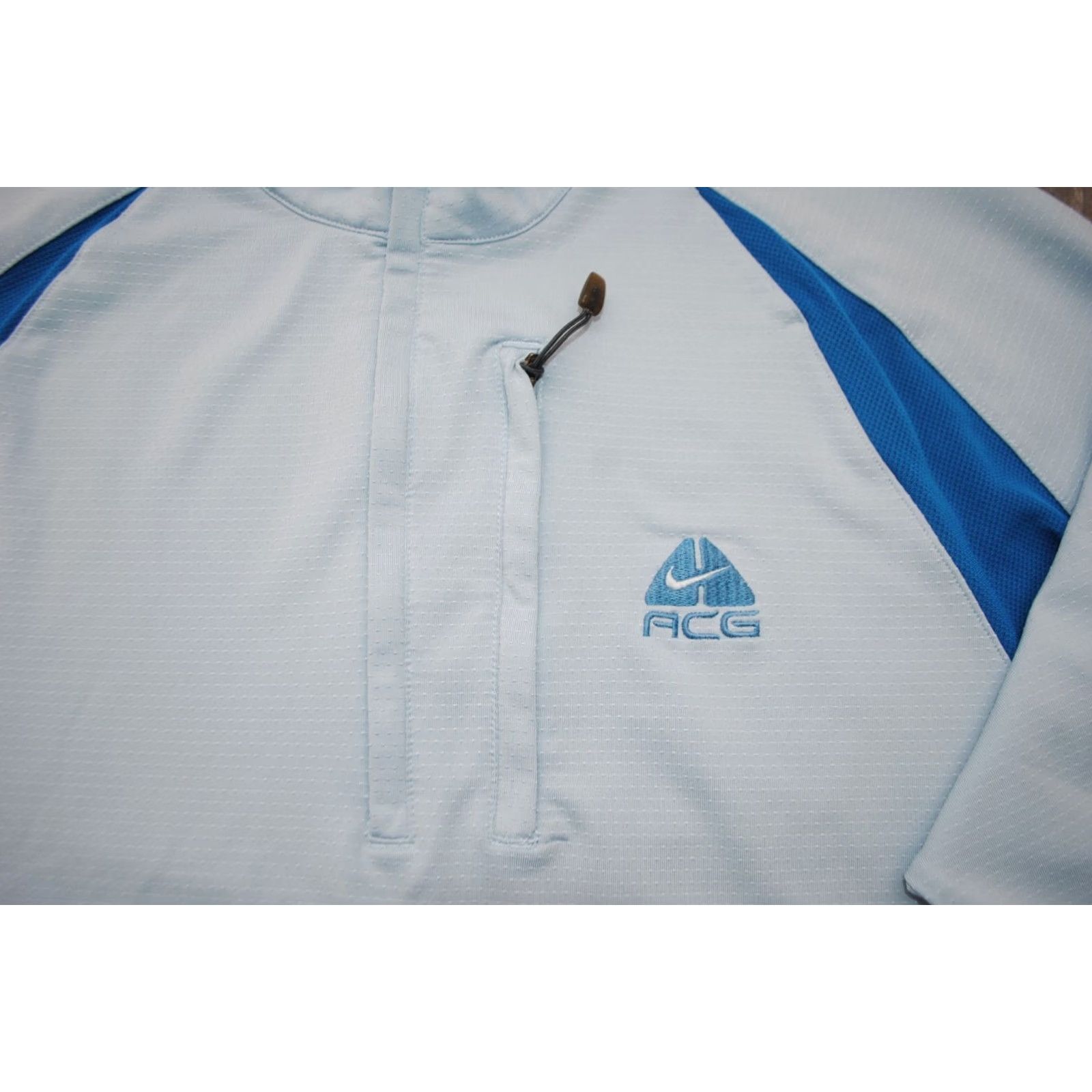 Nike ACG VINTAGE Nike ACG LONGSLEEVE SHIRT MENS MEDIUM BLUE Nike SPHERE THERMALBLUE RARE Size US M / EU 48-50 / 2 - 2 Thumbnail