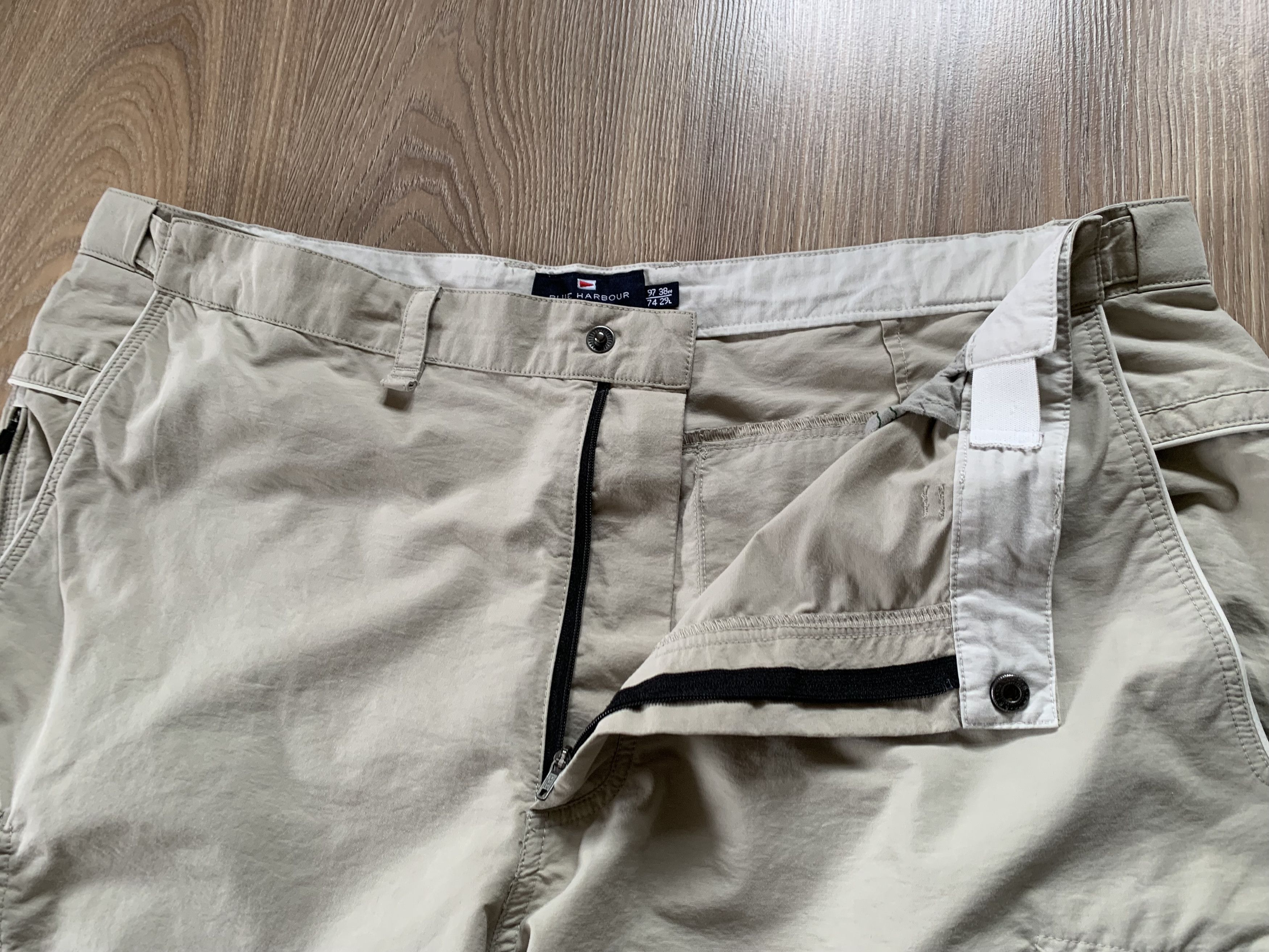 Marks & Spencer Mark&Spencer Active Waist Casual Khaki Cotton Pants Size US 38 / EU 54 - 5 Thumbnail