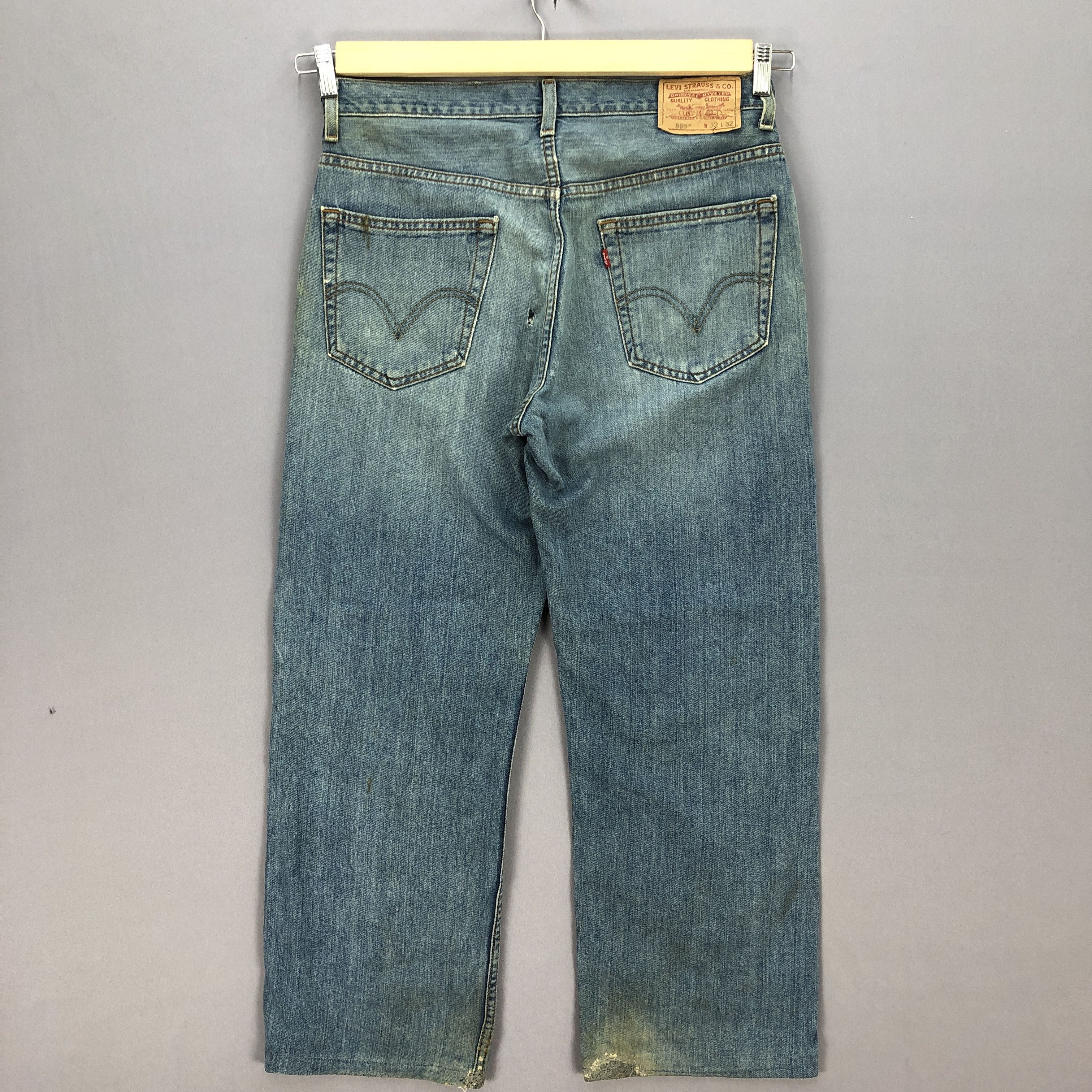 Levi's Vintage Y2K Levis Dirty Jeans Levi's Faded Blue Wash Denim Size US 32 / EU 48 - 2 Thumbnail