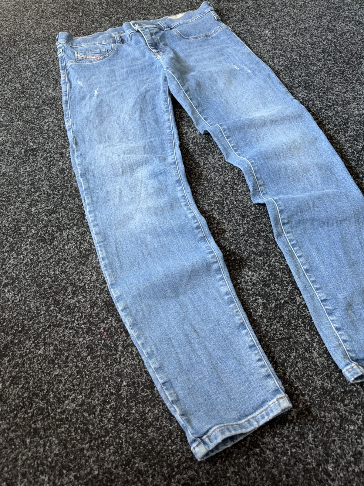 Diesel Luxury Y2K Diesel Livier-Ankle Light Wash Skinny Jeans W31 Size 31" - 2 Thumbnail