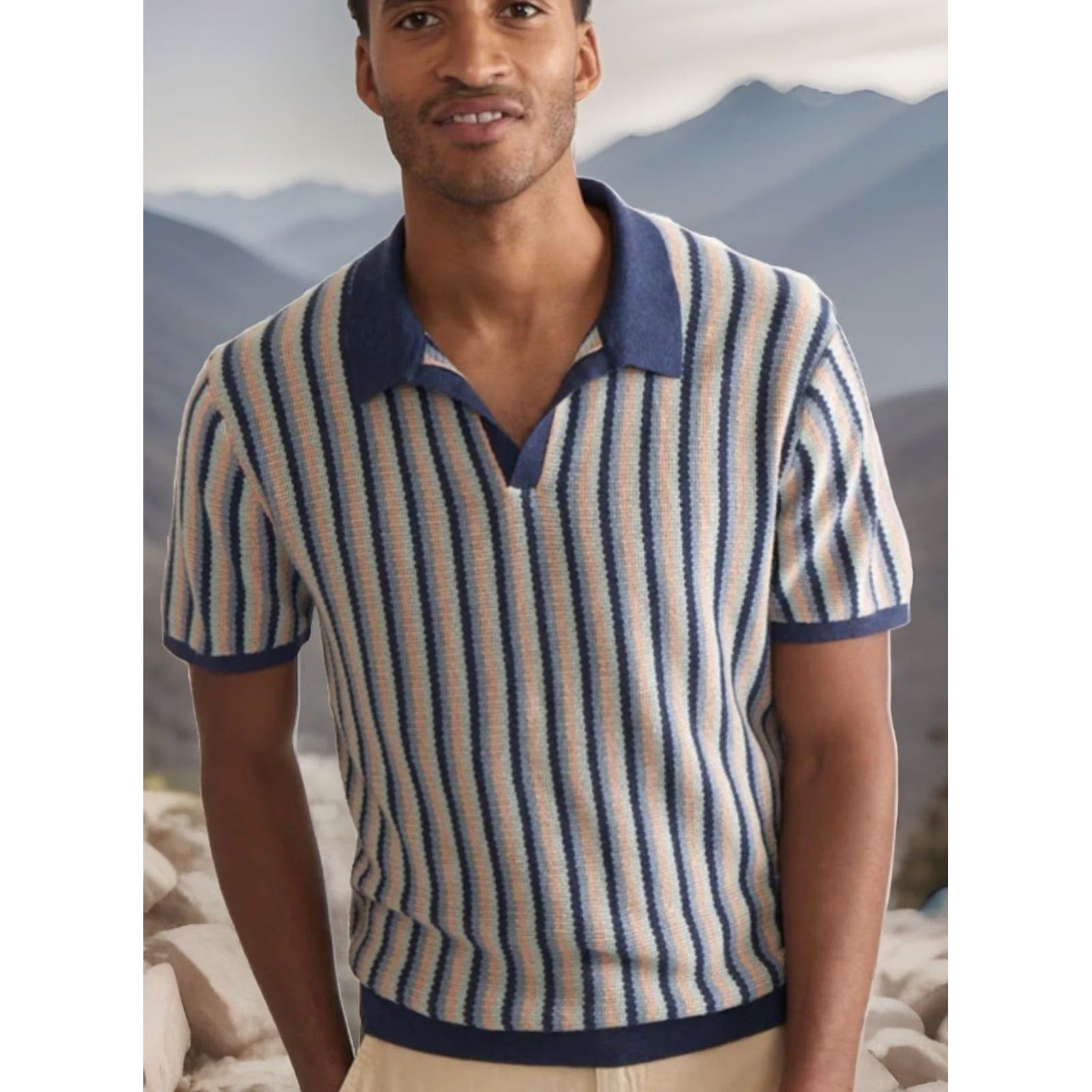Marine Layer Marine Layer Sweater Mens XL Liam Polo Size US XL / EU 56 / 4 - 2 Thumbnail