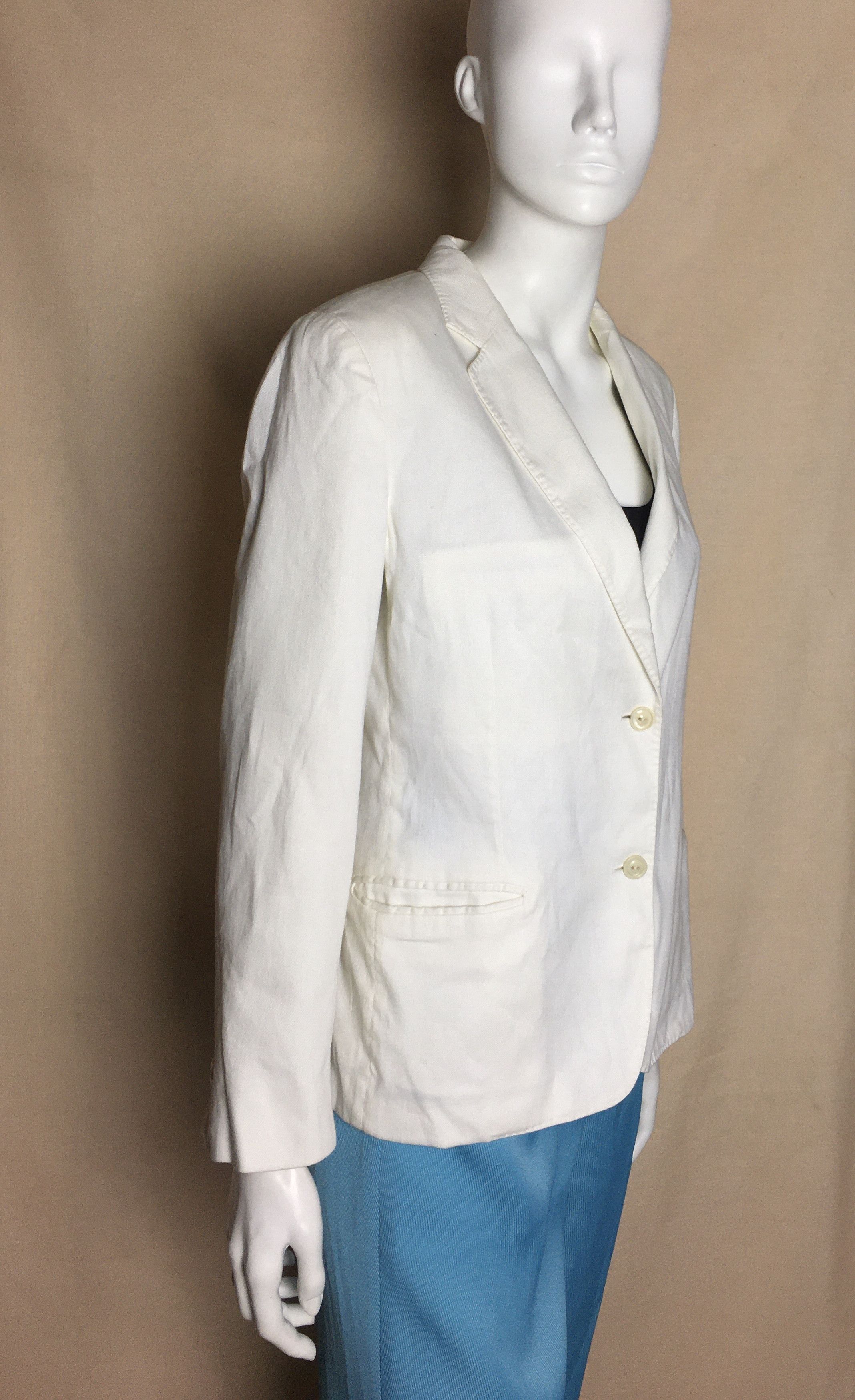 Boglioli Boglioli Linen Blend Blazer Jacket Women Size IT 44 Size M / US 6-8 / IT 42-44 - 3 Thumbnail