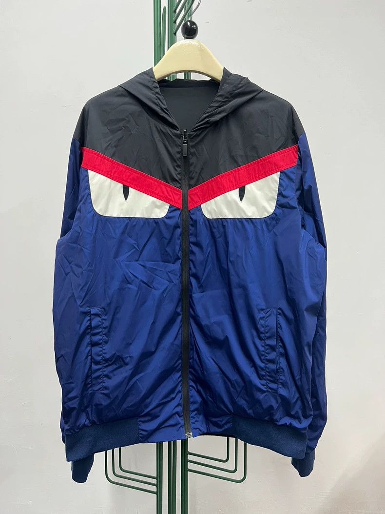Fendi Fendi Reversible Monster Windbreaker Jacket Size US XL / EU 56 / 4 - 1 Thumbnail