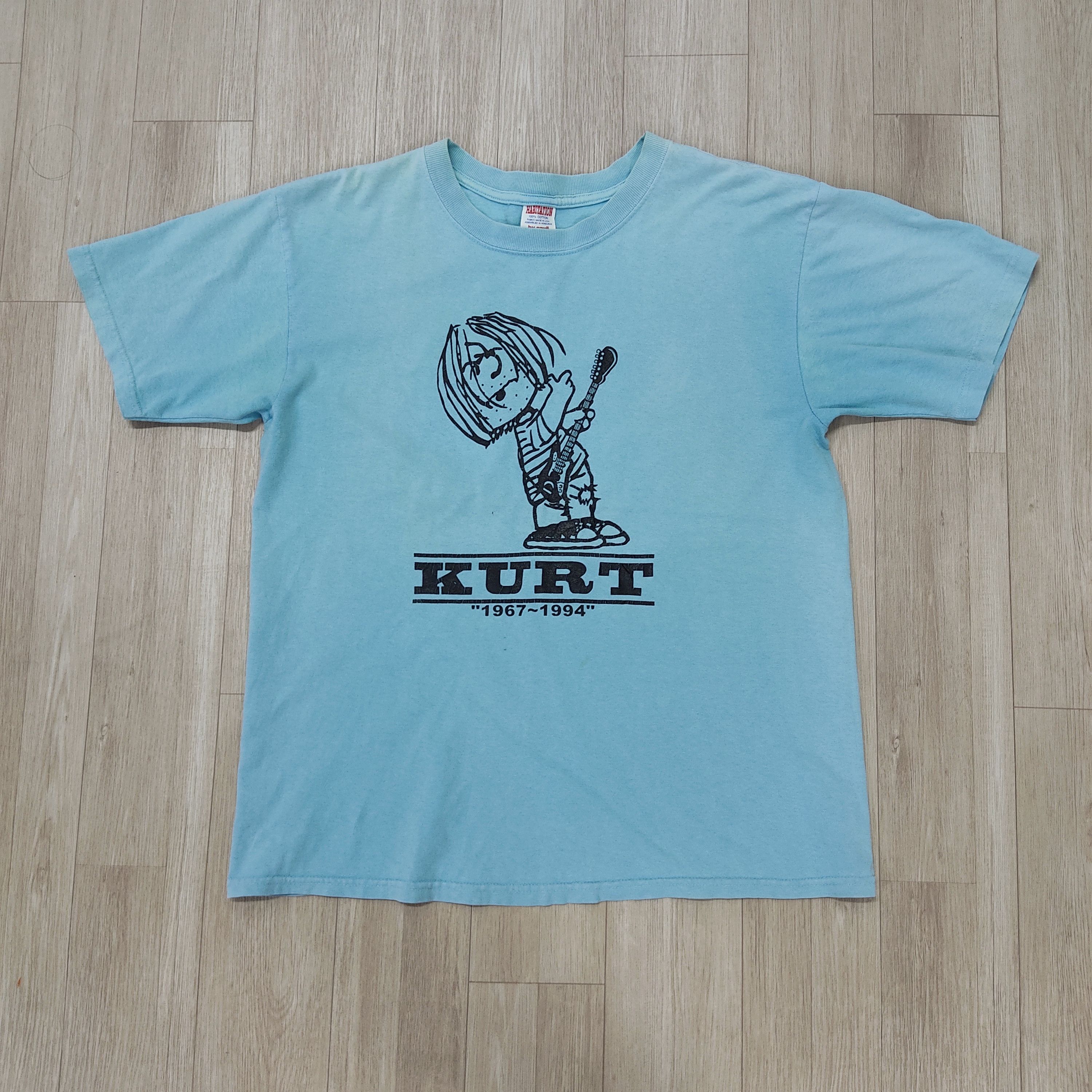 Band Tees Vintage KURT COBAIN "1967-1994" Quotes Promo T-shirt Size US M / EU 48-50 / 2 - 2 Thumbnail