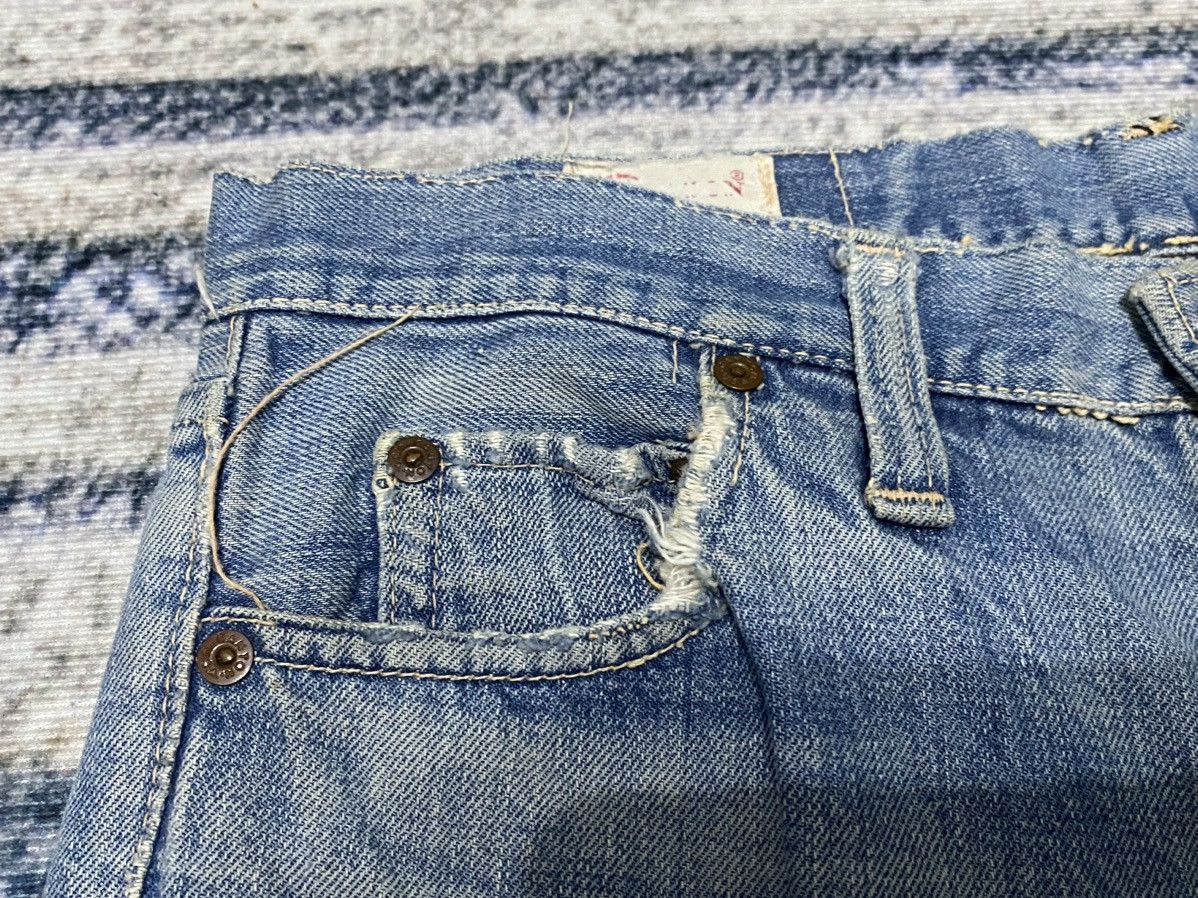 Vintage Vintage Distressed 70's CANTON Bootcut Half Selvedge Jeans Size US 32 / EU 48 - 7 Thumbnail
