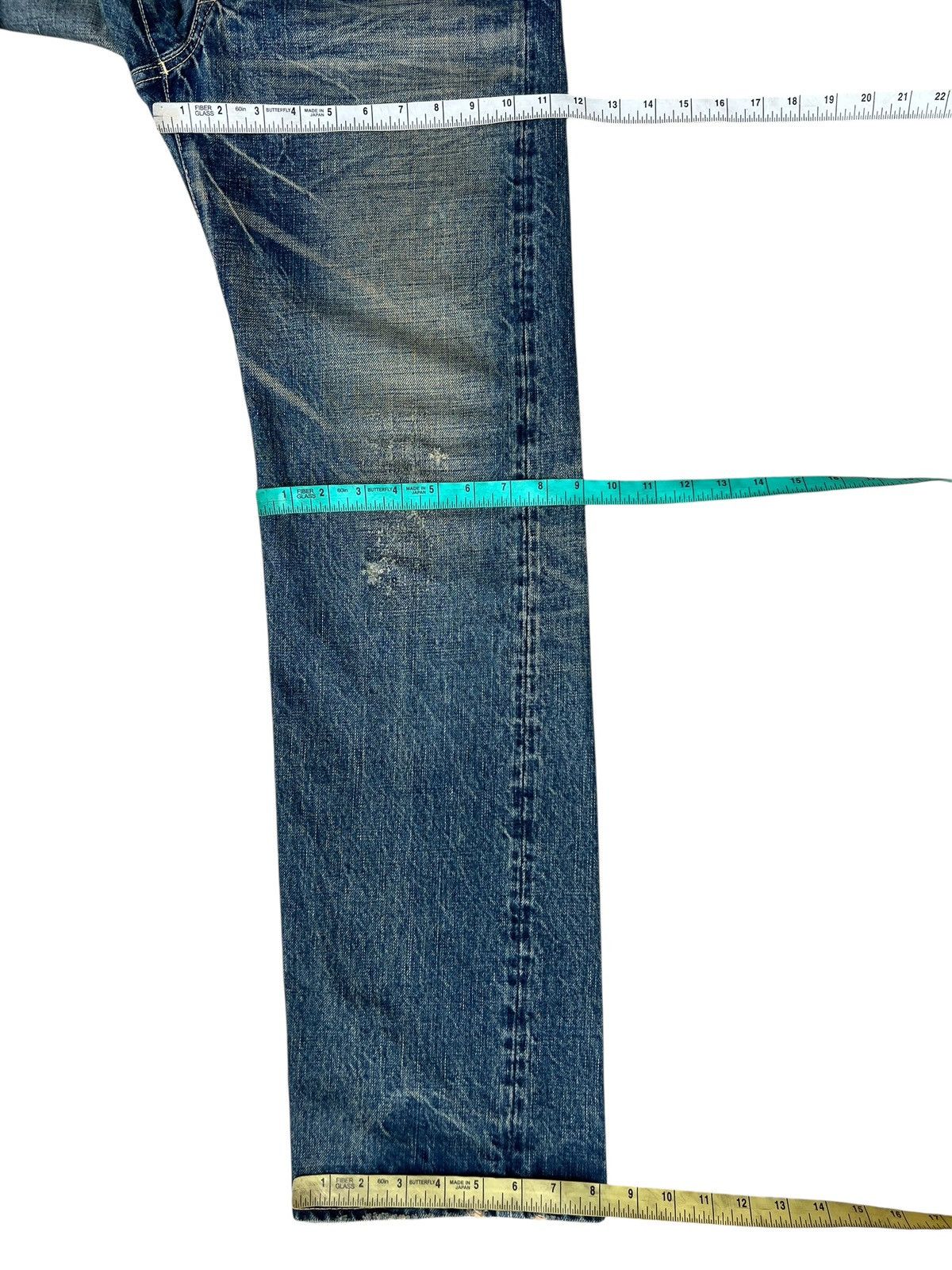 Spellbound Vintage Spellbound Japan Distressed Mud Denim Selvedge Jeans Size US 30 / EU 46 - 5 Thumbnail
