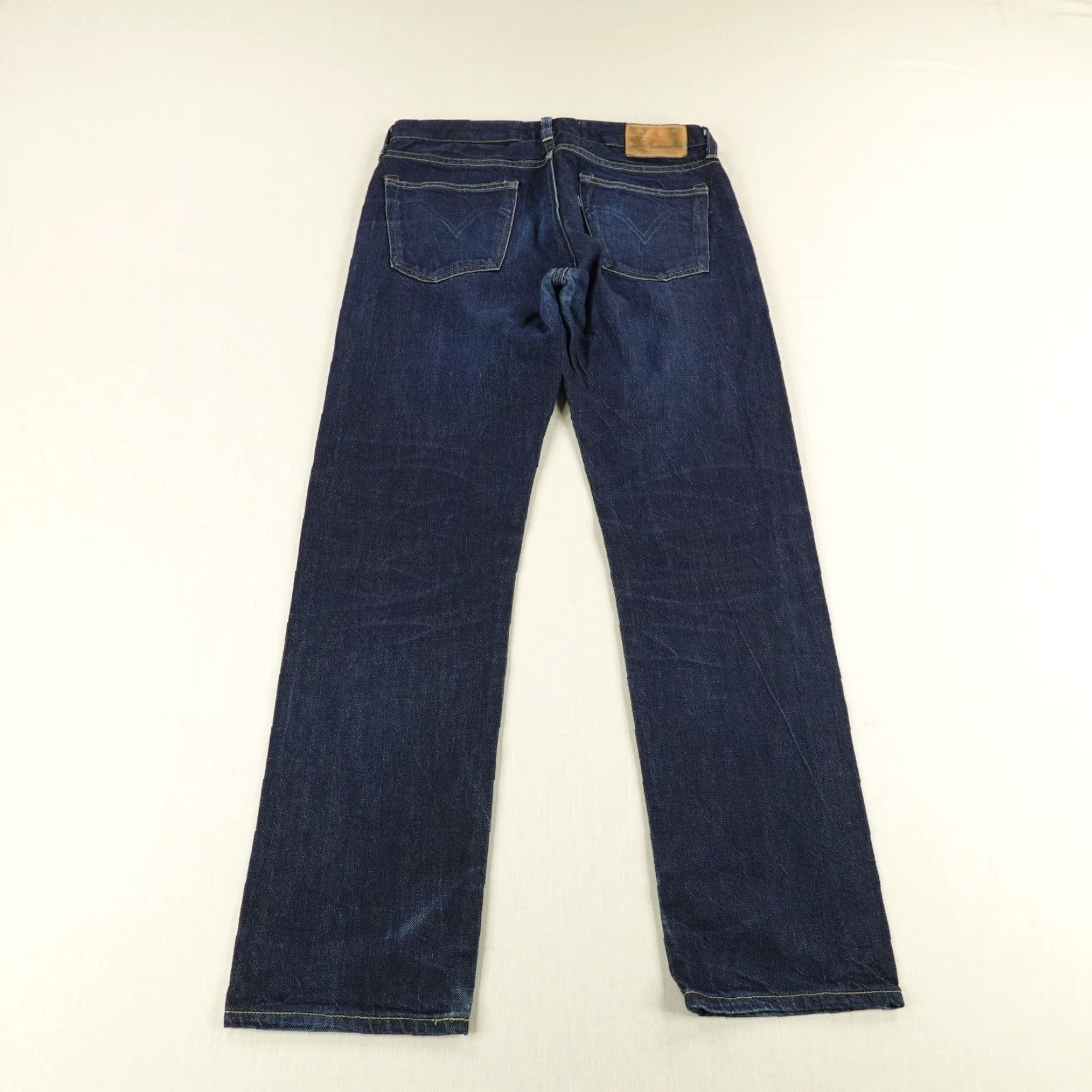 Levi's VINTAGE Levi's Made & Crafted Jeans Men's 31x29 Dark Blue Denim Straight Fit Casual Pants Size US 28 / EU 44 - 4 Thumbnail
