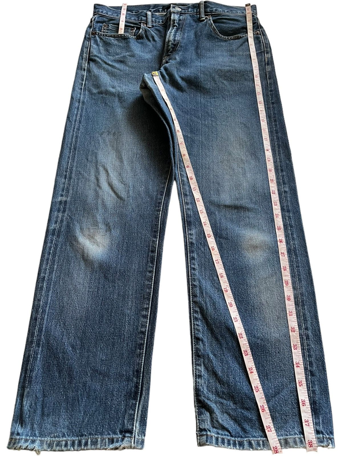 Japanese Brand × Uniqlo Vintage Japanese Uniqlo Selvedge Blue Denim Jeans Size US 32 / EU 48 - 13 Thumbnail