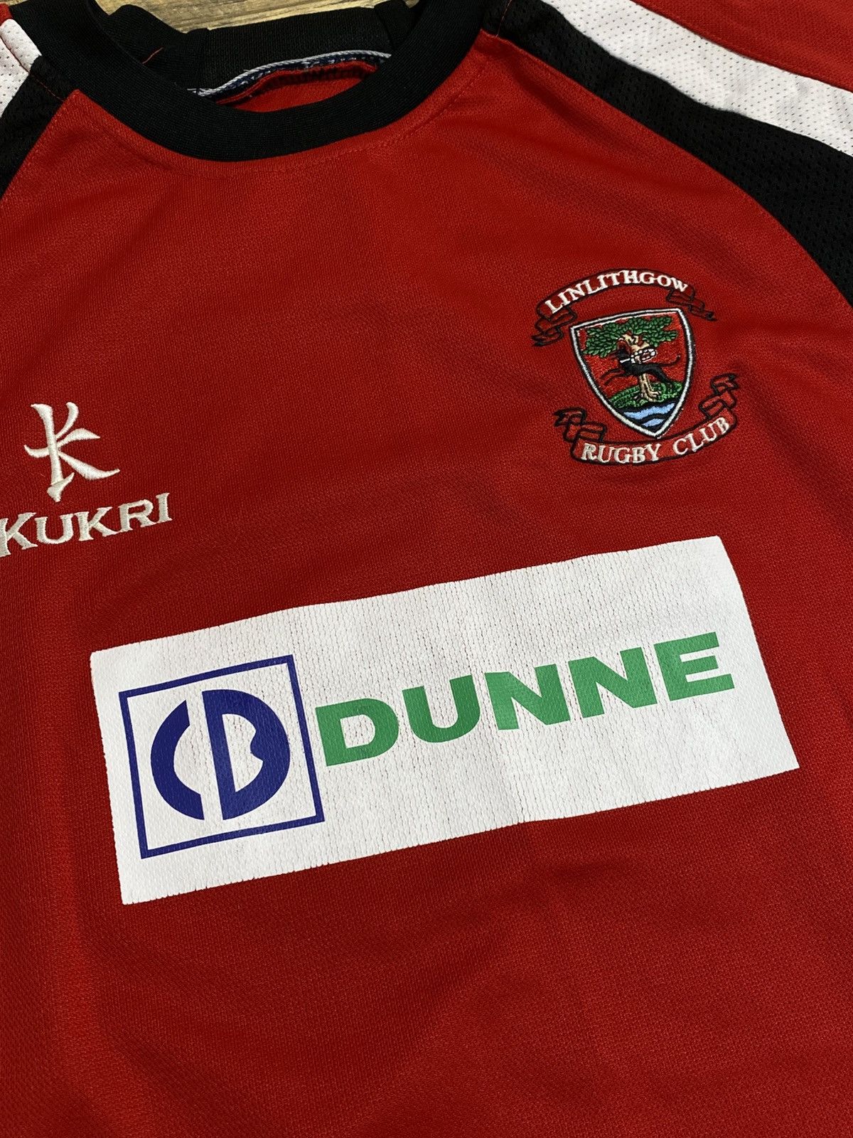 Japanese Brand RARE LINLITHGOW RFC RUGBY JERSEY #12 KUKRI RETRO BLOKECORE L Size US L / EU 52-54 / 3 - 2 Thumbnail