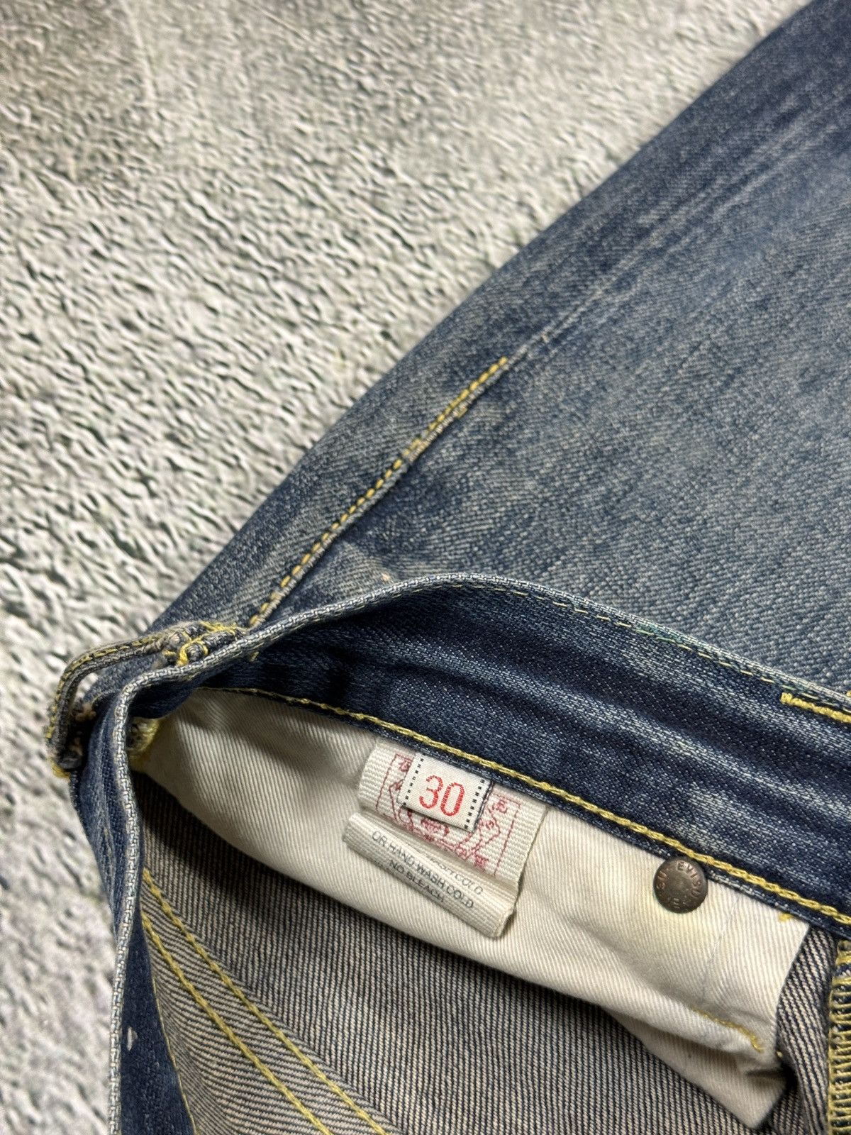 Evisu Evisu jeans silver daicock big logo selvedge denim Size US 30 / EU 46 - 11 Thumbnail
