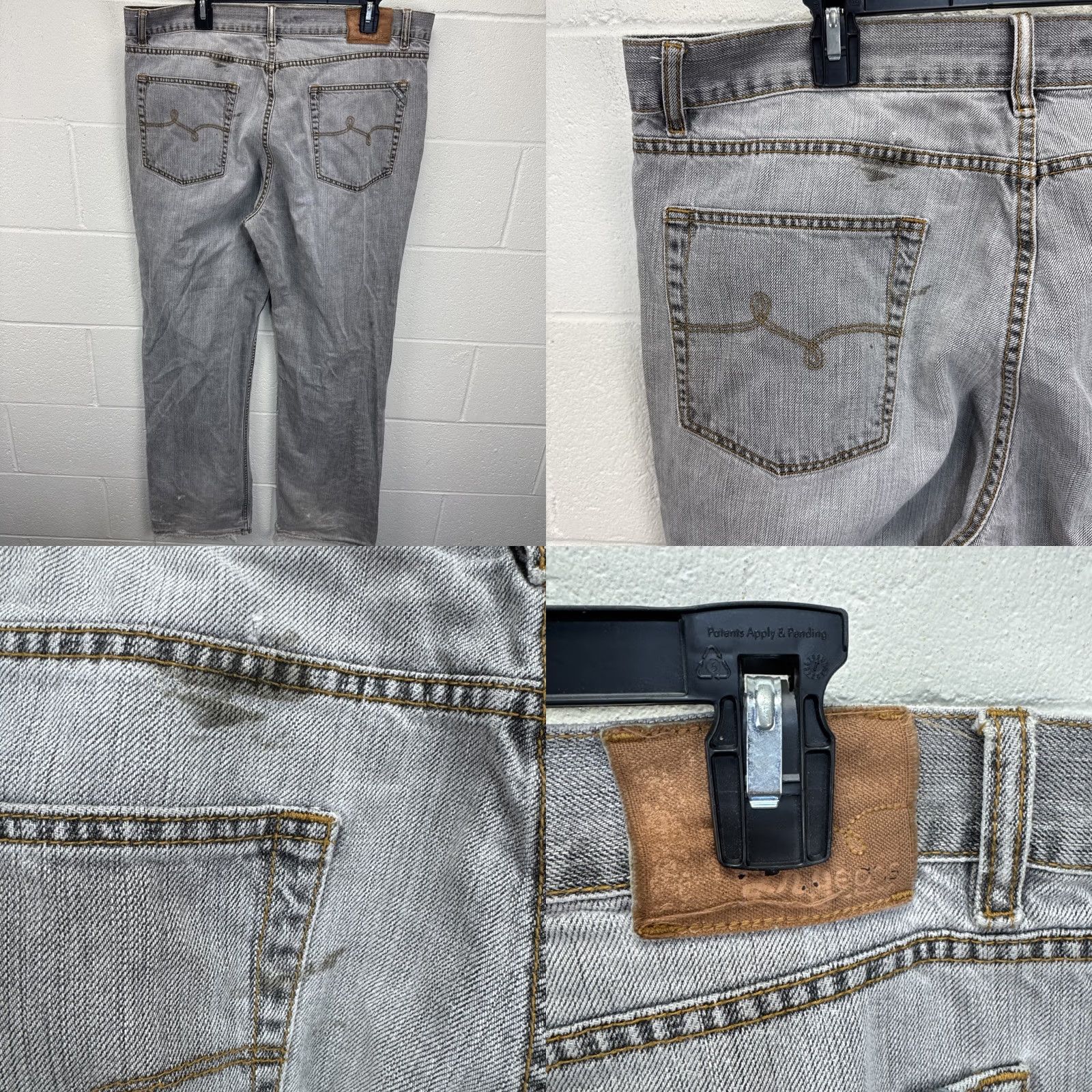 Denime VINTAGE LRG Jeans Mens 5-Pocket Denim High Rise 33 Inseam Blue 38 Regular Fit 90s Graphic Design Gothic Hip Hop Skater JNCO Style Baggy Size US 38 / EU 54 - 9 Thumbnail