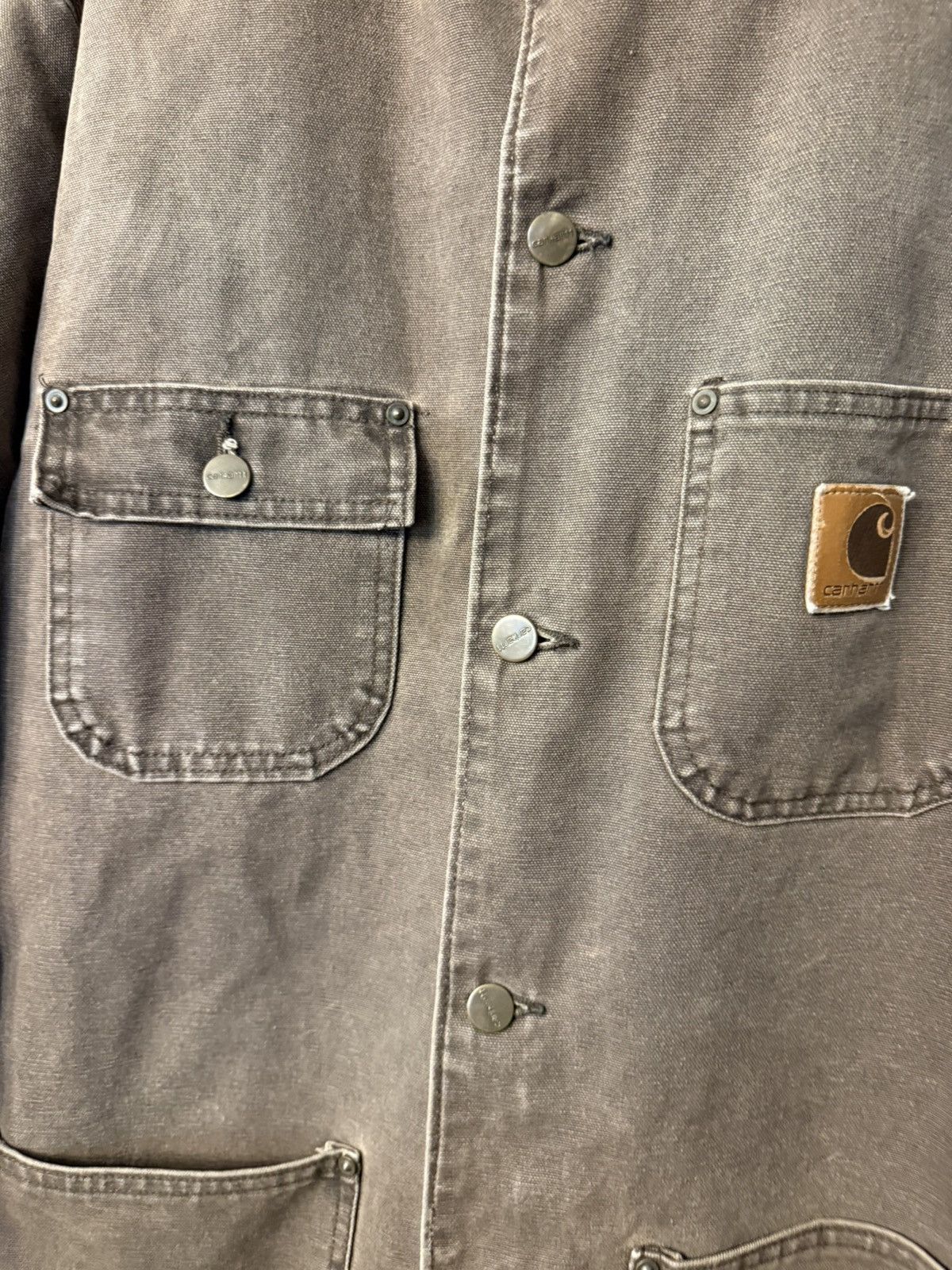Carhartt Carhartt Chore Jacket Canvas 90s Vintage Size US XL / EU 56 / 4 - 2 Thumbnail