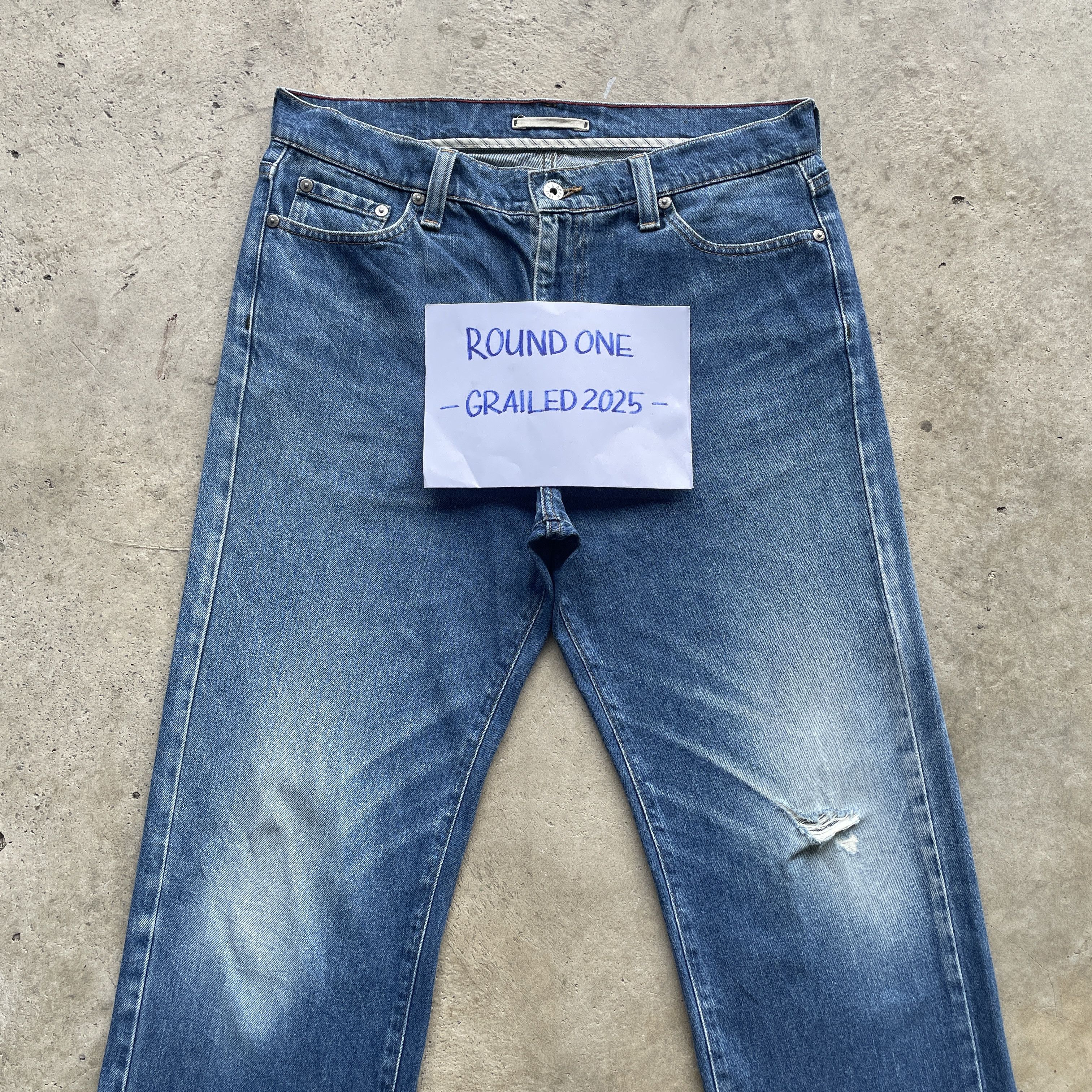 L.L. Bean W34x30 VINTAGE L.L. BEAN DISTRESSED FADED JEANS PANTS DENIM Size US 34 / EU 50 - 3 Thumbnail