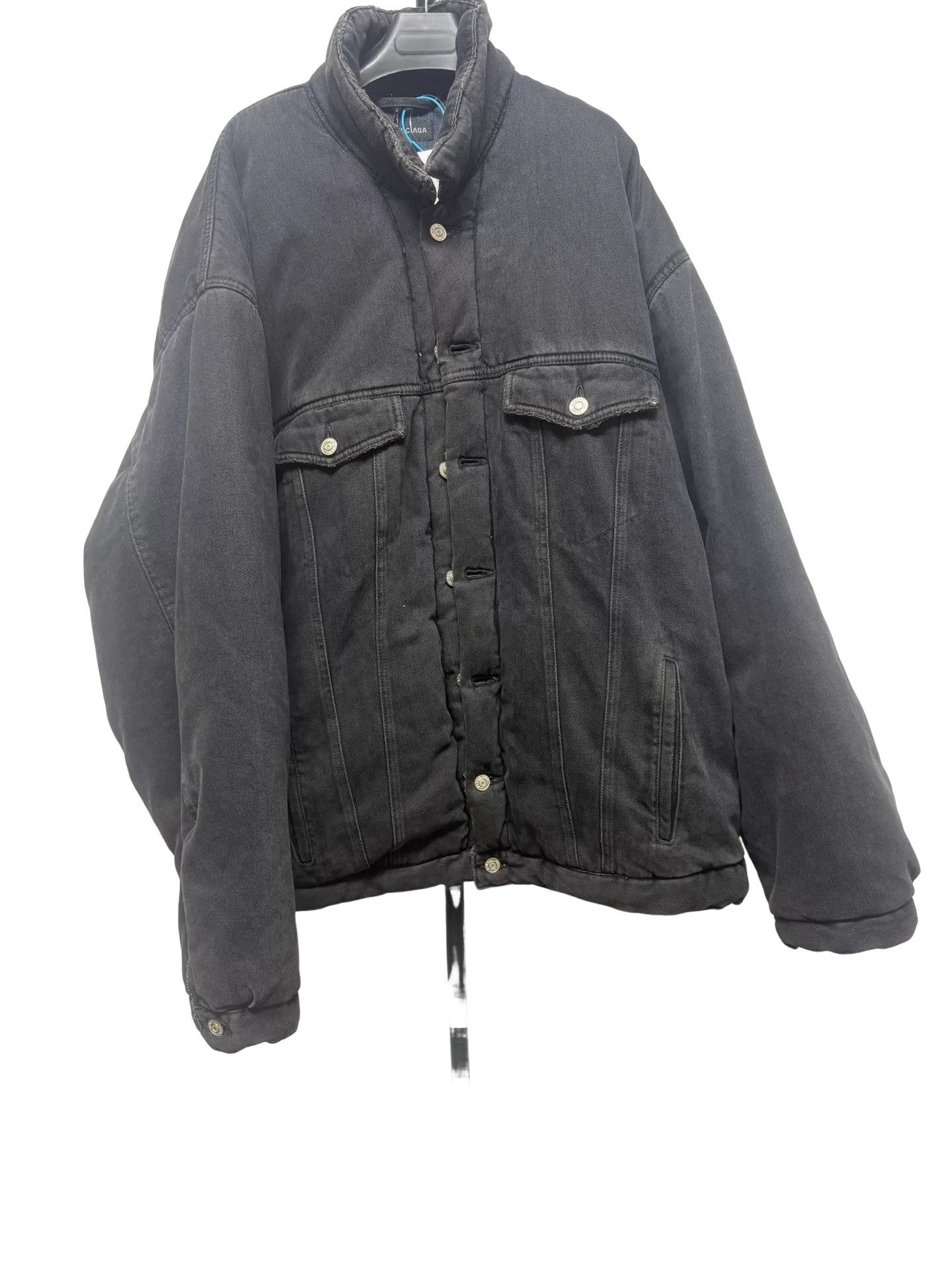 Balenciaga Balenciaga Padded Denim Jacket 48 Size US M / EU 48-50 / 2 - 1 Thumbnail