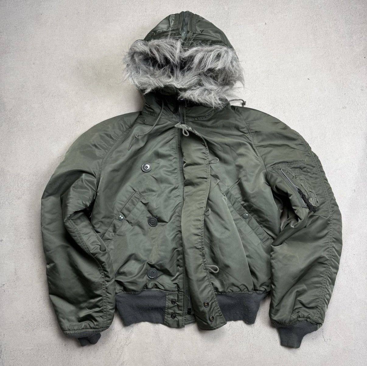 Alpha Industries × Vintage Vintage AlphaIndustries N-2B Fur