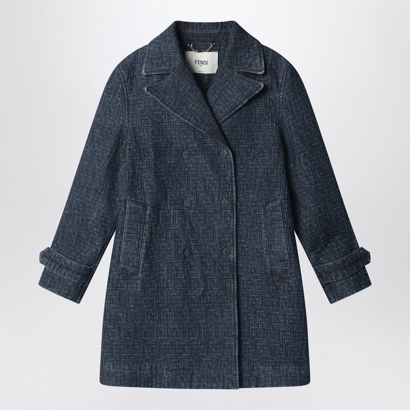 Fendi Fendi Dark Blue Ff Denim Jacket Size M / US 6-8 / IT 42-44 - 1 Thumbnail