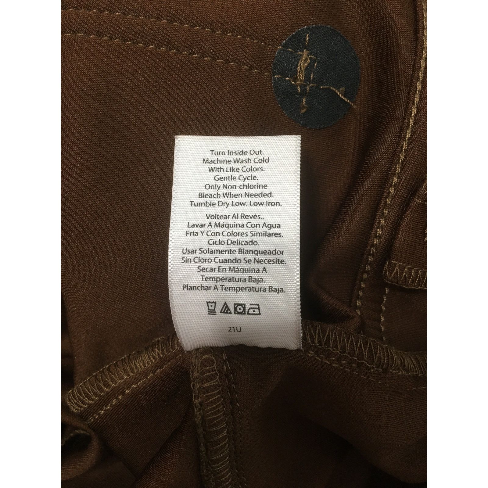 Other Time and Tru XL 16–18 Faux Suede Brown Pull On Skinny Pants Size 36" / US 14 / IT 50 - 5 Thumbnail