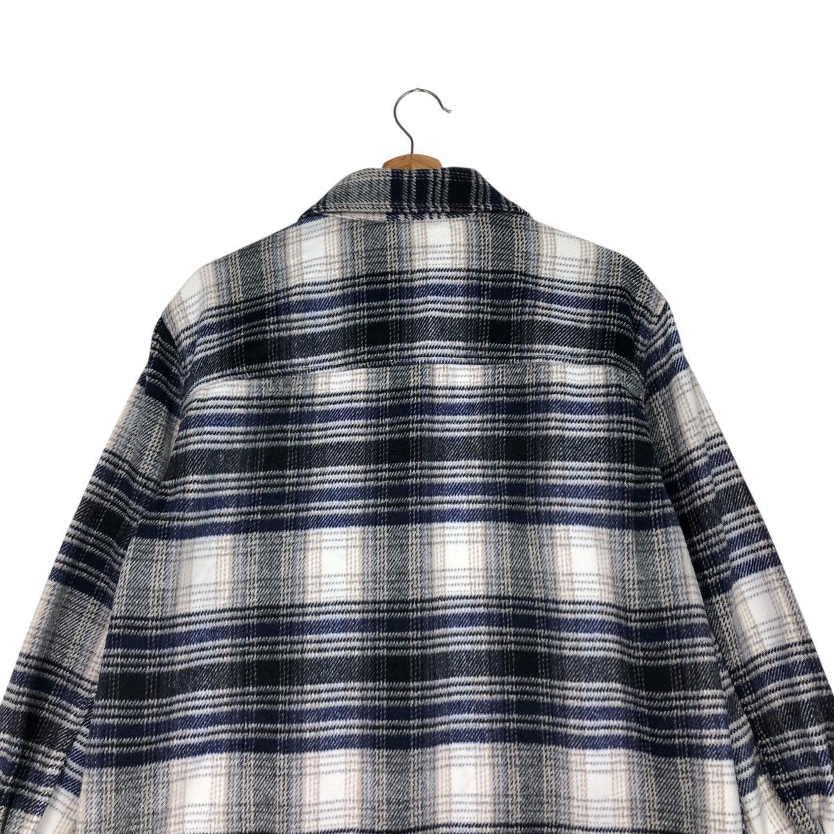 Japanese Brand 📌Vintage Flannel Jacket Wool Divided Tartan Issey Miyake Size US M / EU 48-50 / 2 - 10 Thumbnail