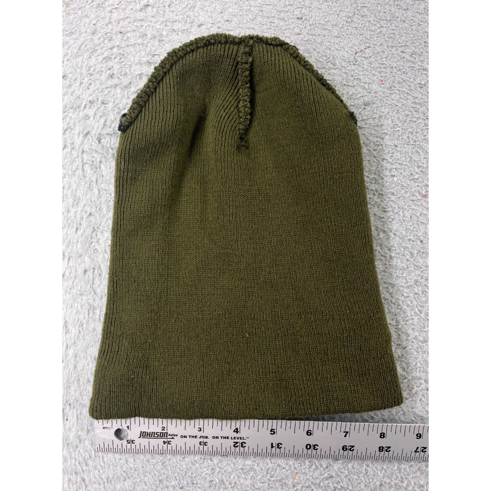 Vintage It's Ok To Stare Beanie Womens One Size Green Knit Embroidered Acrylic Size ONE SIZE - 5 Thumbnail