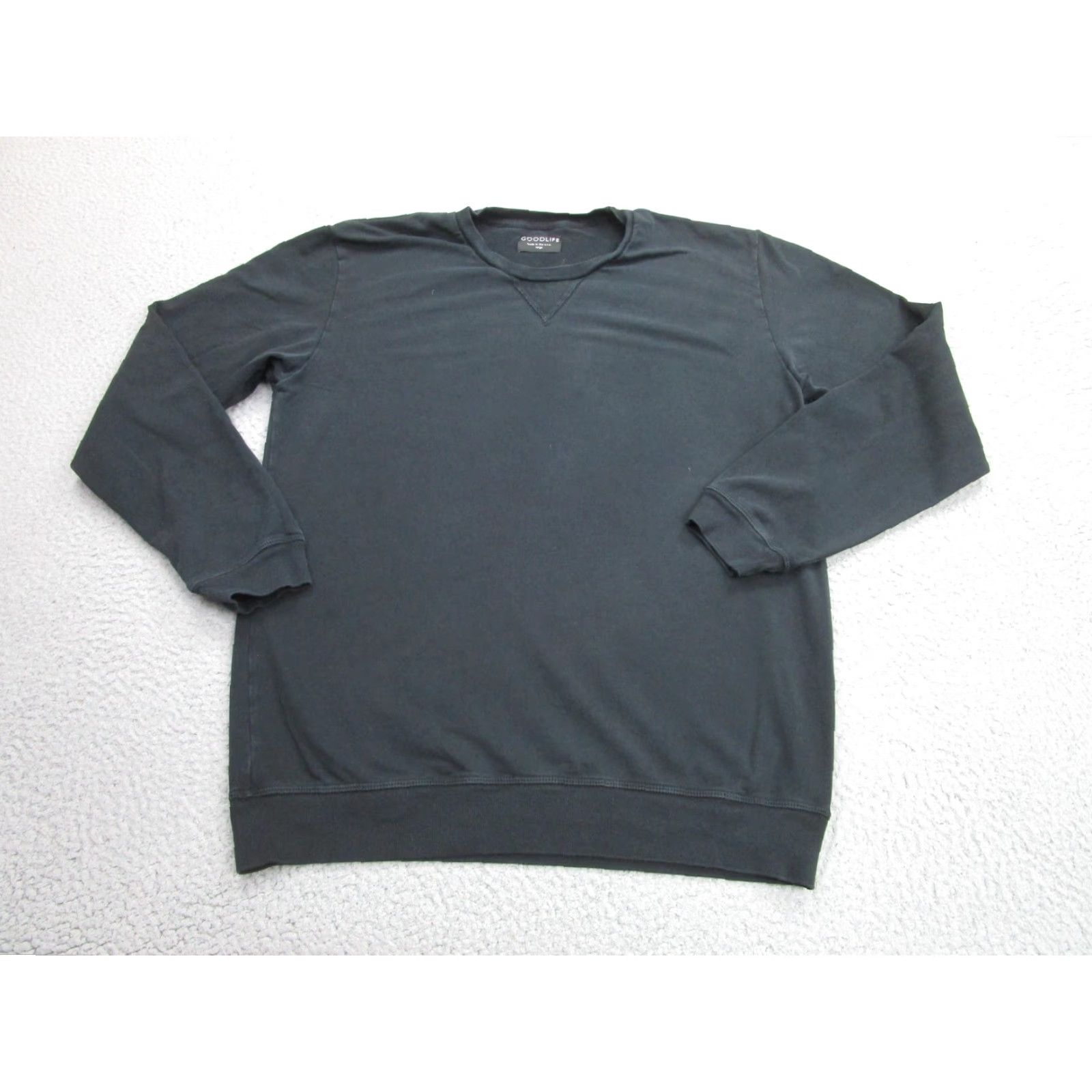 Vintage Goodlife Sweatshirt Mens Large Black Crewneck Pullover Made USA Stretch Knit Size US L / EU 52-54 / 3 - 2 Thumbnail