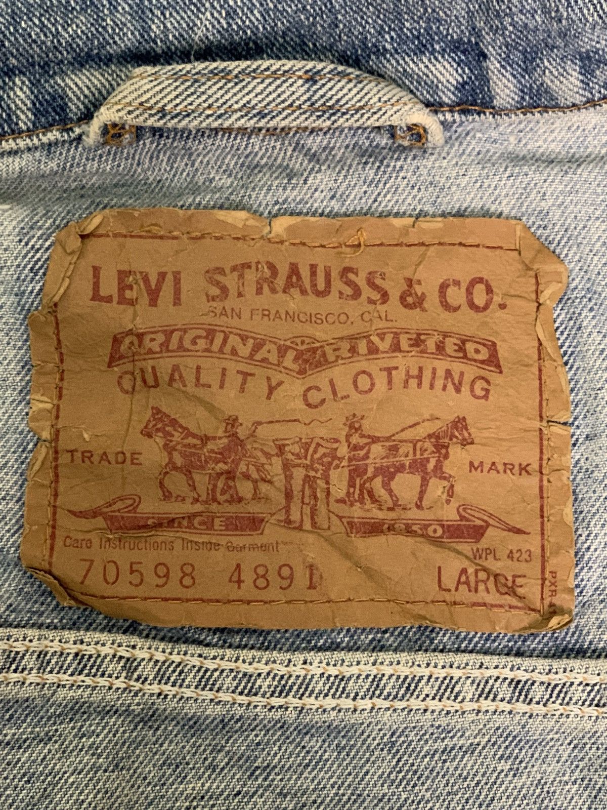 Levi's Vintage Clothing Rare Design Vintage Levi’s Trucker Jackets Size US L / EU 52-54 / 3 - 4 Thumbnail