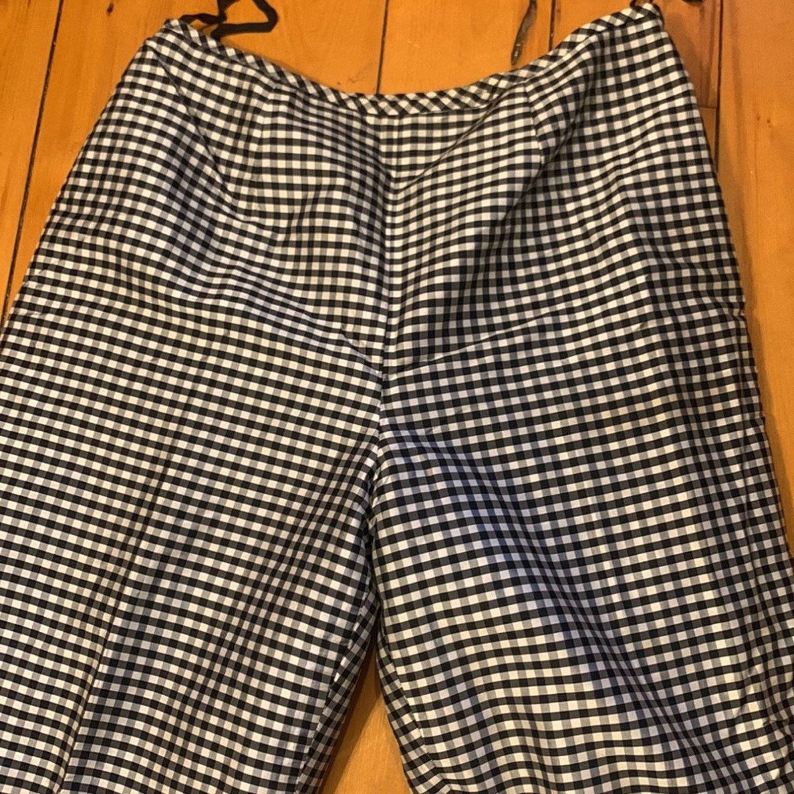 Evan Picone 90’s Evan-Picone black&white gingham check silk lined pants Size 28" / US 6 / IT 42 - 2 Thumbnail
