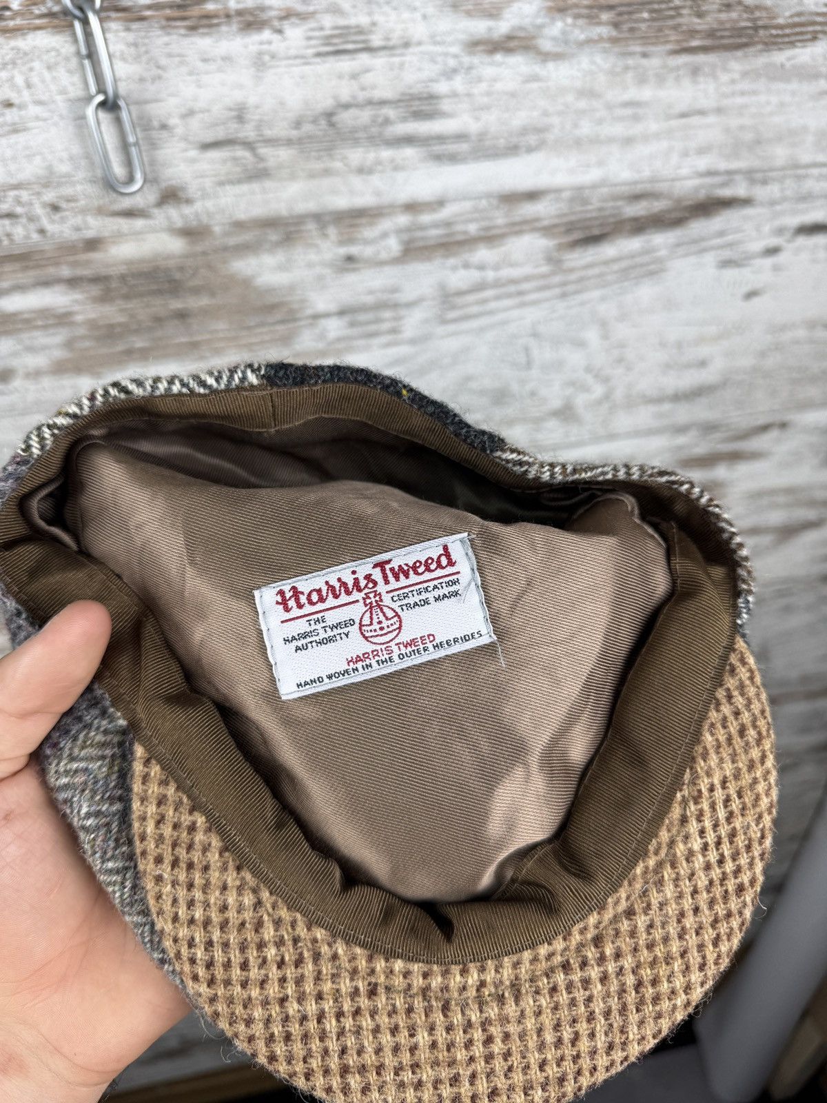 Harris Tweed × Vintage Mens vintage Harris Tweed cap hats berets wool Size ONE SIZE - 8 Thumbnail