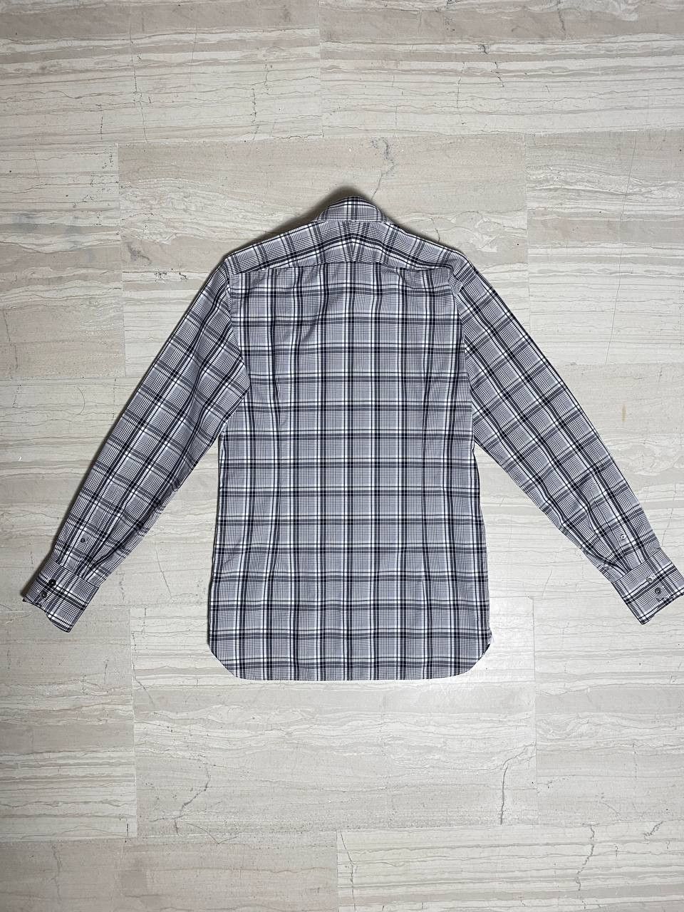 Tom Ford Tom Ford Classic Casual Check Grey Shirt Size US M / EU 48-50 / 2 - 5 Thumbnail