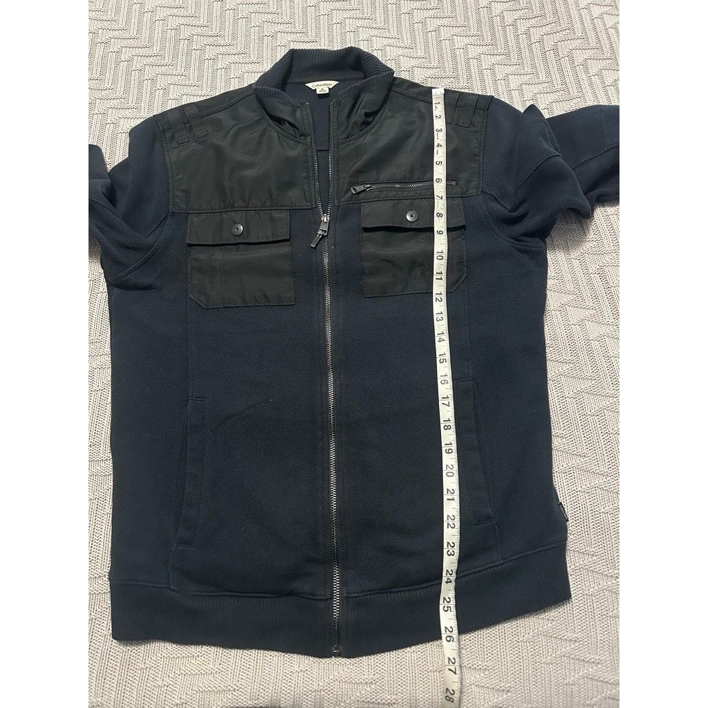 Calvin Klein Calvin Klein navy full zip cardigan jacket size M Size US M / EU 48-50 / 2 - 7 Thumbnail