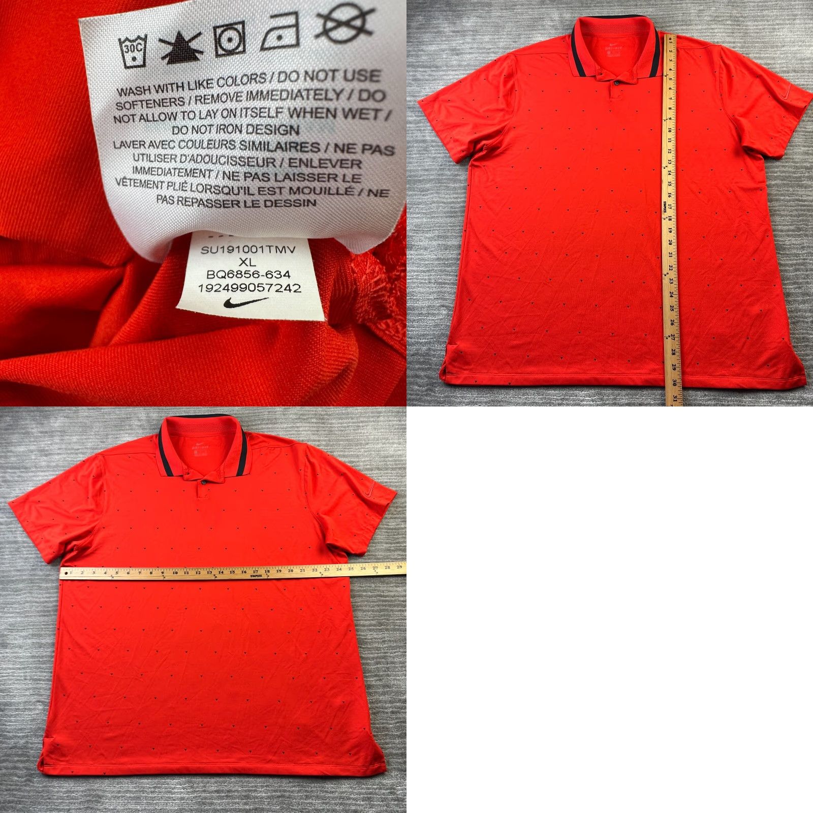 Nike Nike Polo Shirt Mens XL Red Dri-Fit Golf Size US XL / EU 56 / 4 - 8 Thumbnail