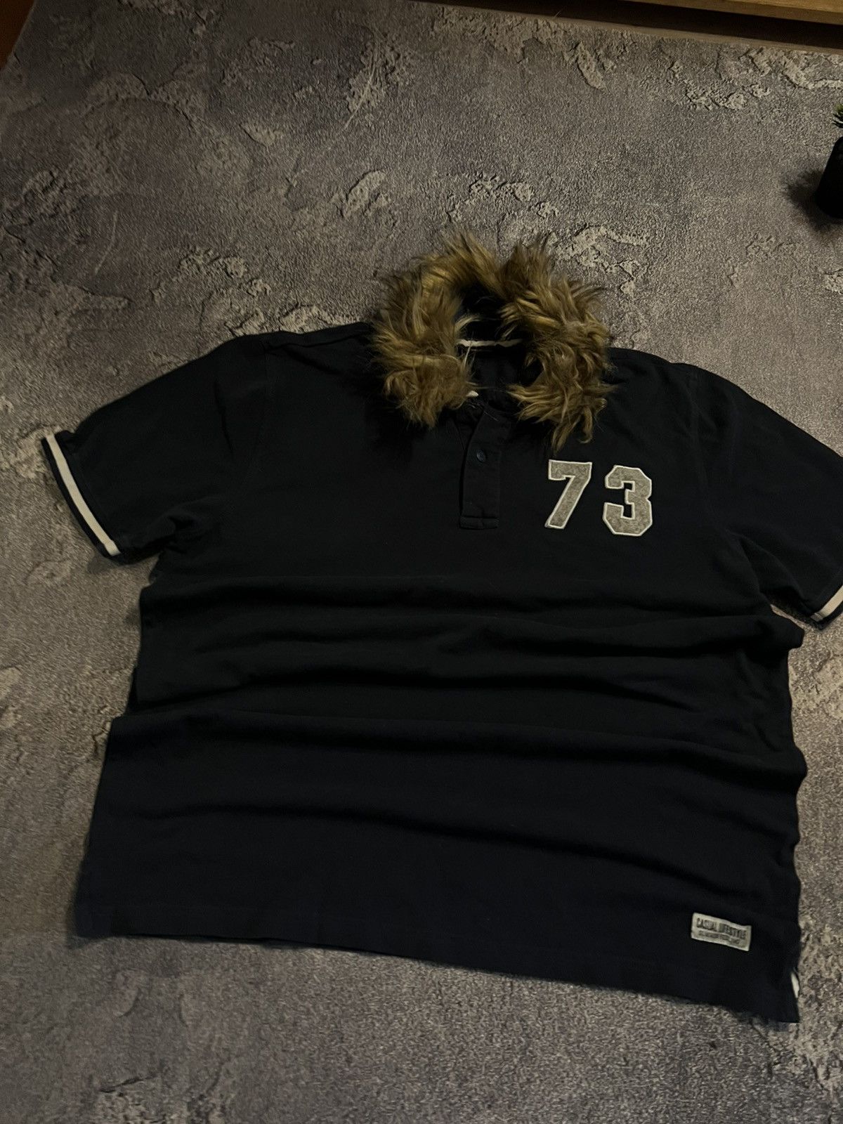 Vintage RARE Vintage Y2K T-Shirt With Fur Avan Archive Style Glam Size US L / EU 52-54 / 3 - 2 Thumbnail
