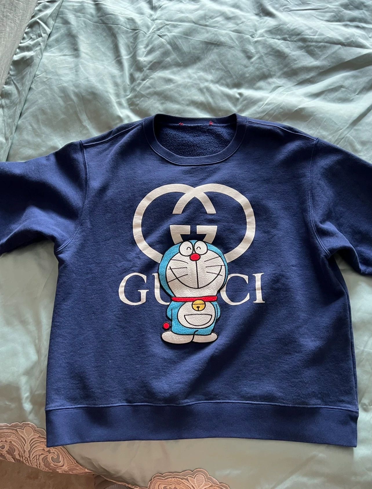 Gucci Gucci New Premium Doraemon Embroidered Hoodie Size S (O/S) Size S / US 4 / IT 40 - 1 Thumbnail