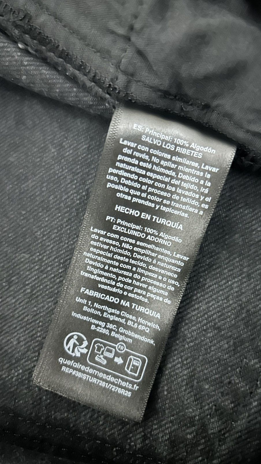 Represent Clo. REPRESENT R2 Stepped Hem Off Black Denim Jeans W34 Size US 34 / EU 50 - 19 Thumbnail