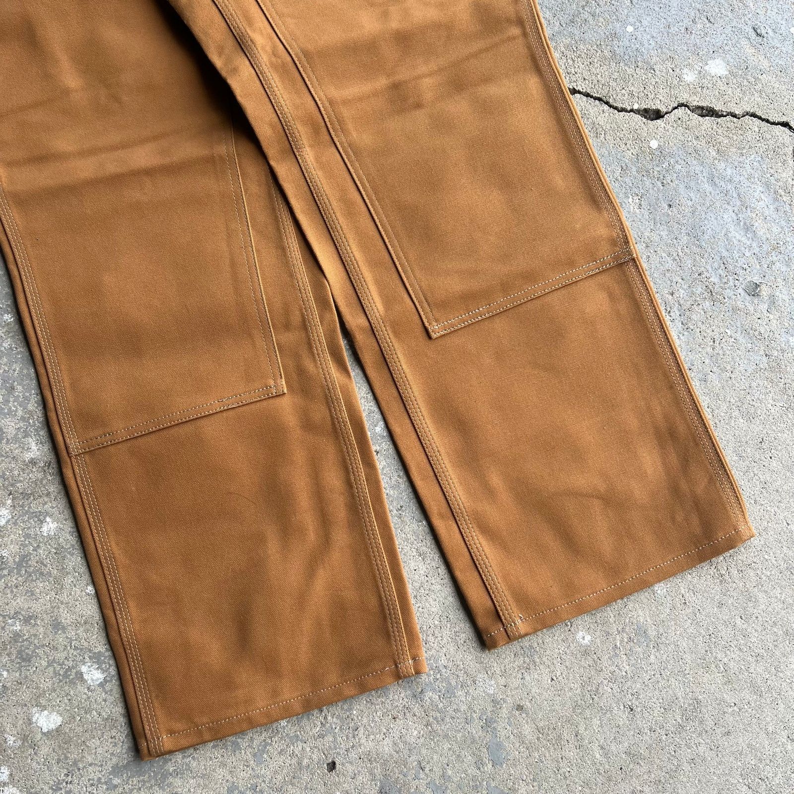 Vintage carhartt brown y2k double knee work carpenter pants