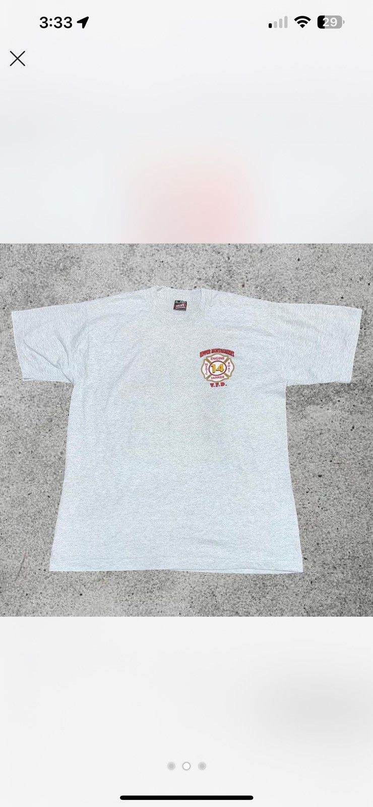 Other Vintage Fire Department Tee Size US L / EU 52-54 / 3 - 2 Thumbnail