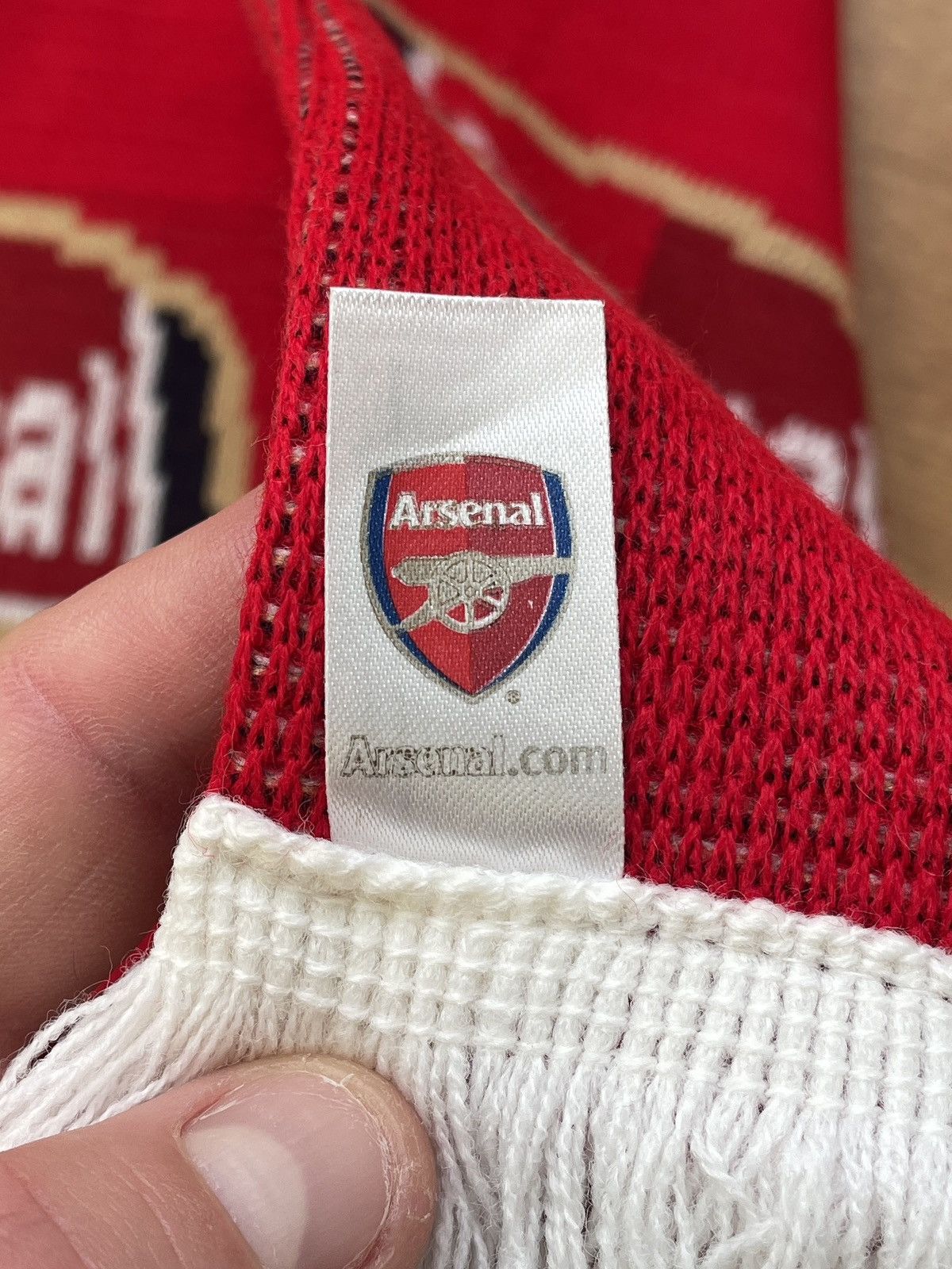 Vintage Vintage Arsenal London Gunners Red Football soccer scarf Size ONE SIZE - 6 Thumbnail