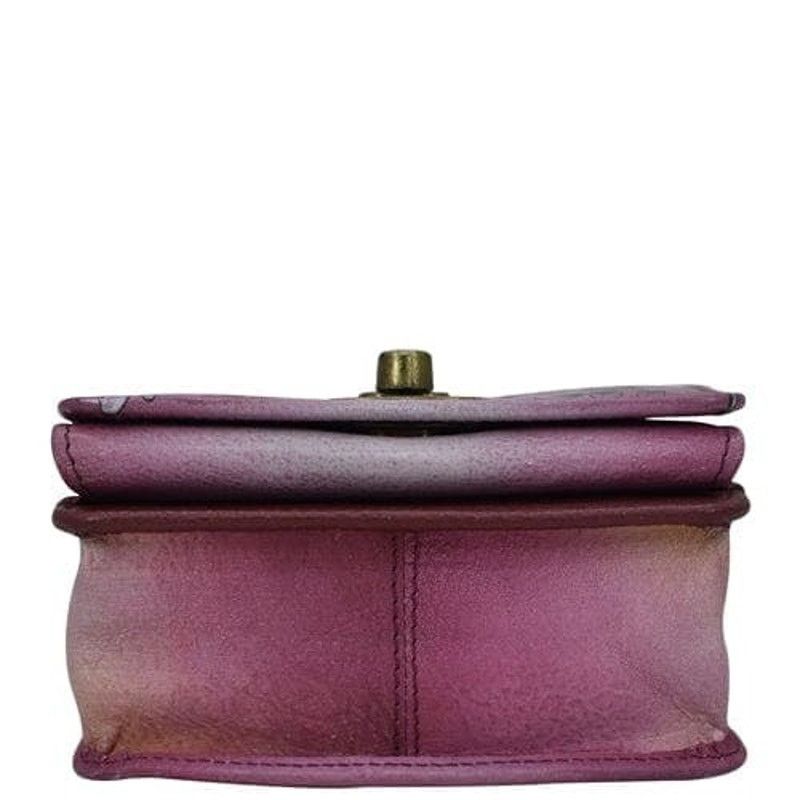 Designer Anna Sugar Skull Leather Flap Convertible Crossbody Bag Size ONE SIZE - 5 Thumbnail