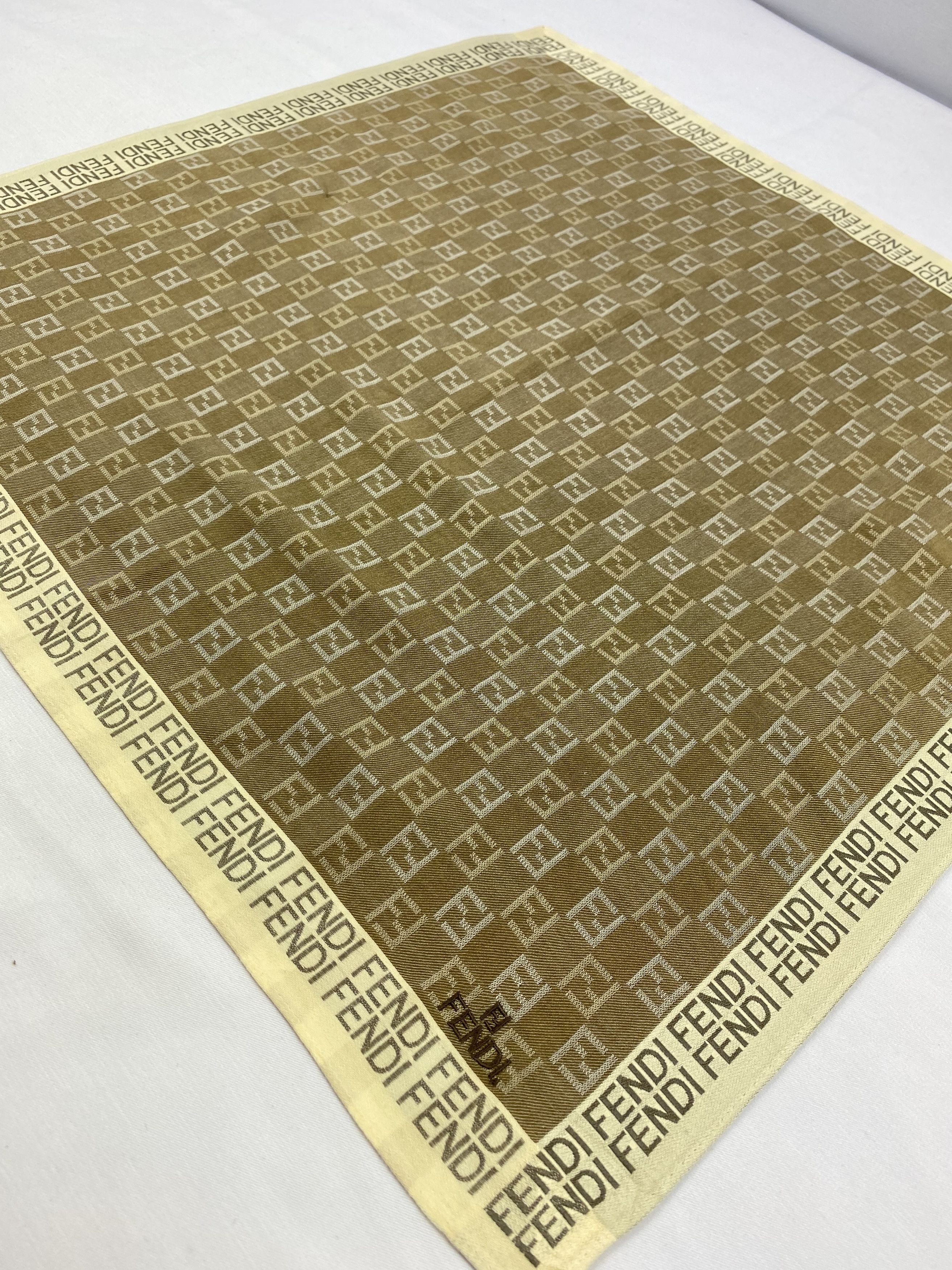 Vintage Vintage Fendi Handkerchief / Bandana / Neckerchief A1131 Size ONE SIZE - 4 Thumbnail
