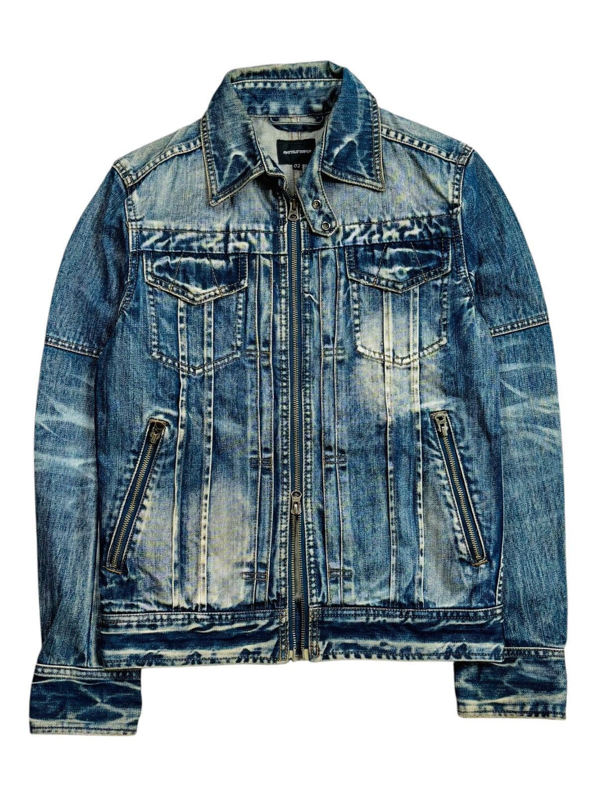 If Six Was Nine 2000s Rattle Trap - Apocalypse Style Mud Wash Denim Jacket Size US M / EU 48-50 / 2 - 1 Thumbnail