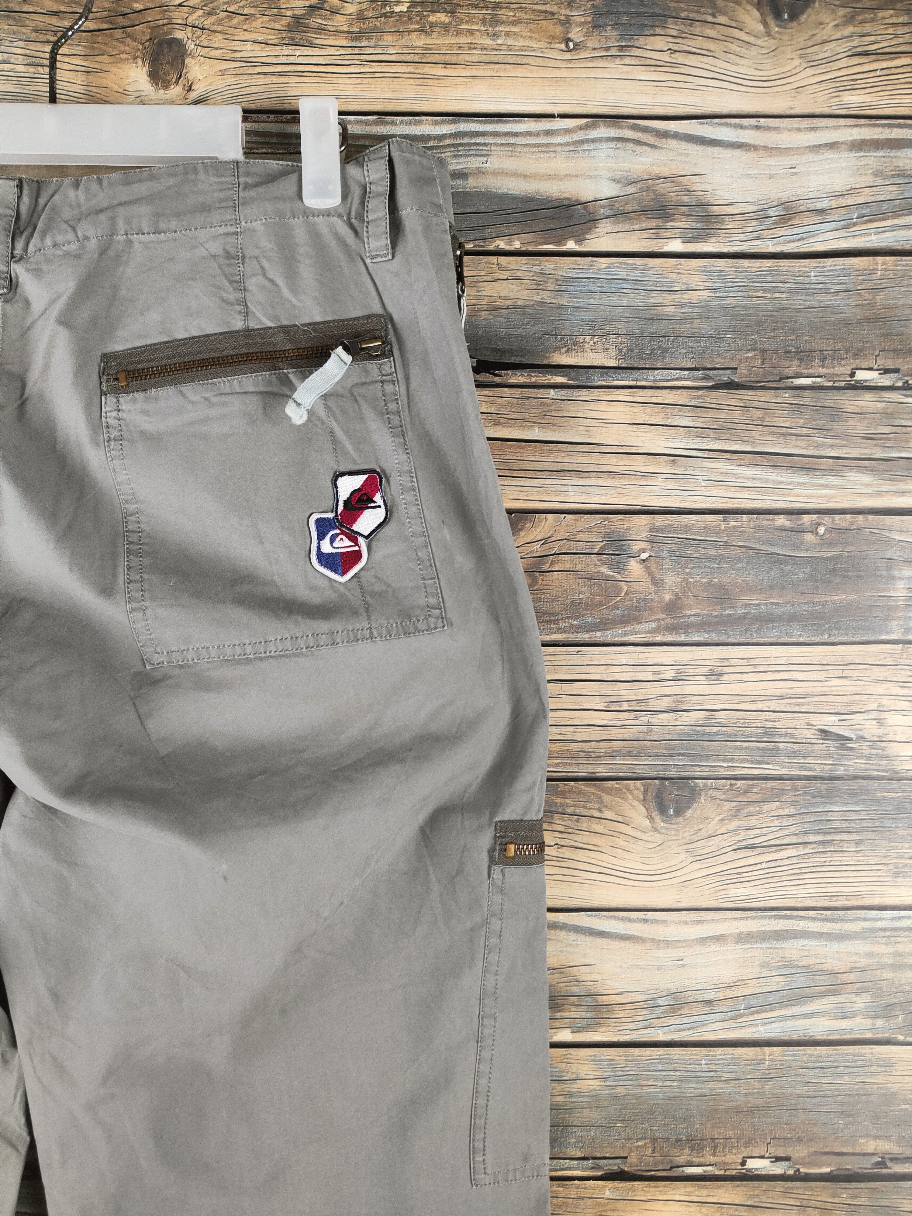 Quiksilver DL Quiksilver Army Green Multipocket Cargo Pants #46-791 Size US 35 - 12 Thumbnail