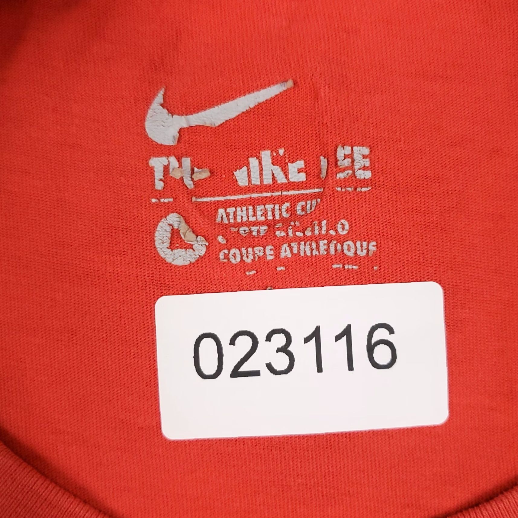 Nike NIKE T-Shirt Mens Medium Red Graphic Swoosh Casual Short Sleeve Size US M / EU 48-50 / 2 - 8 Thumbnail