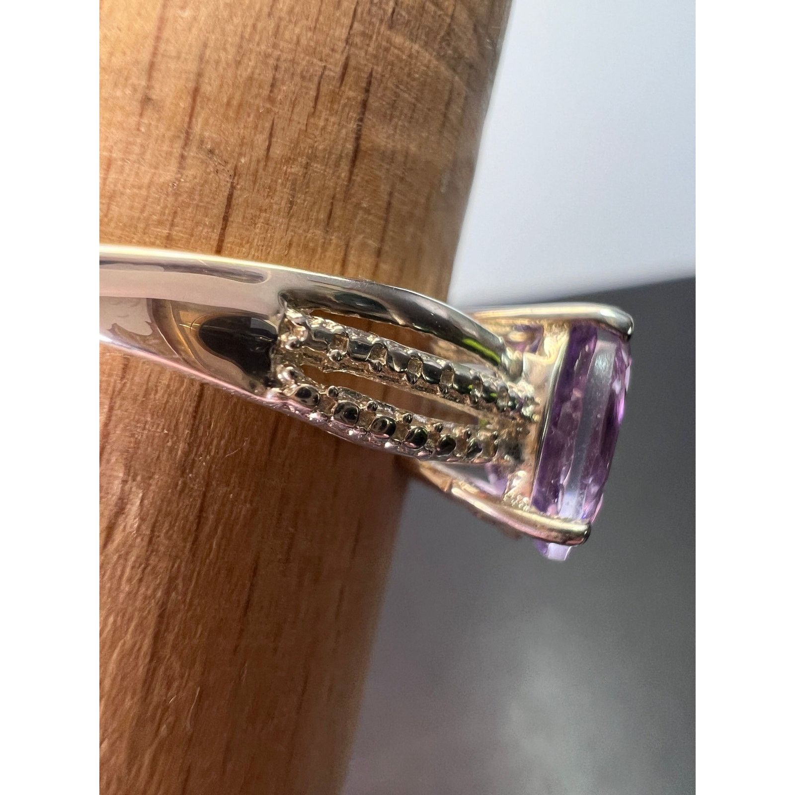 Other Amethyst sterling silver ring size 9 Size ONE SIZE - 6 Thumbnail
