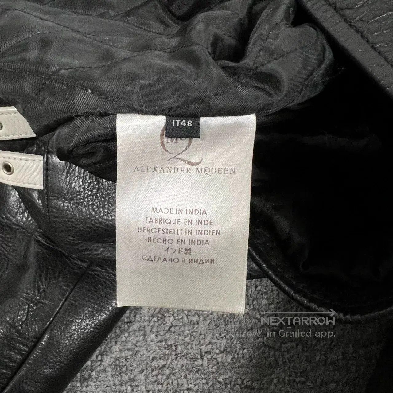 Alexander McQueen Alexander McQueen Classic Leather Jacket. Size US M / EU 48-50 / 2 - 6 Thumbnail