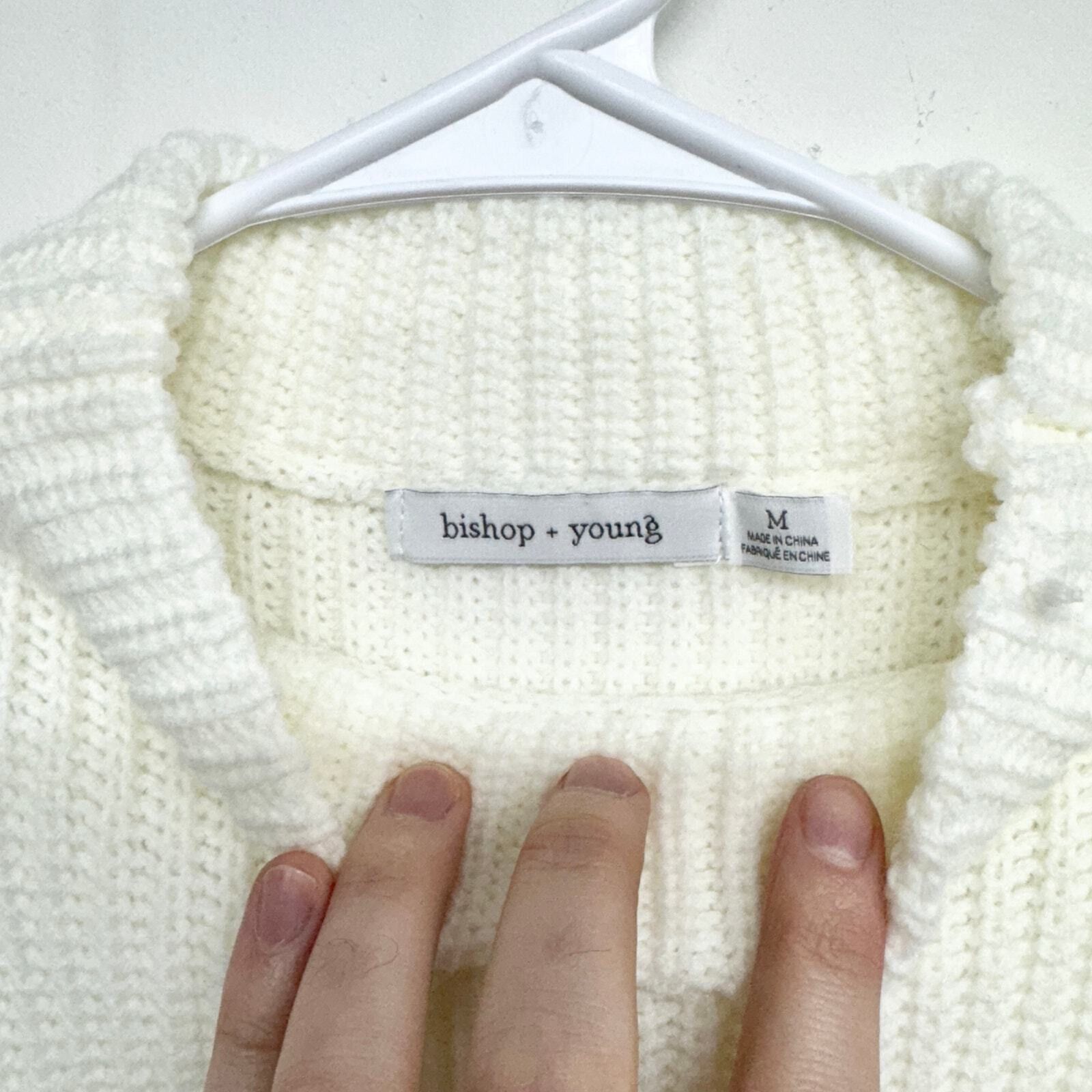 Other Bishop + Young Knit Woven Vest Chunky Mock Sweater Medium Size M / US 6-8 / IT 42-44 - 2 Thumbnail
