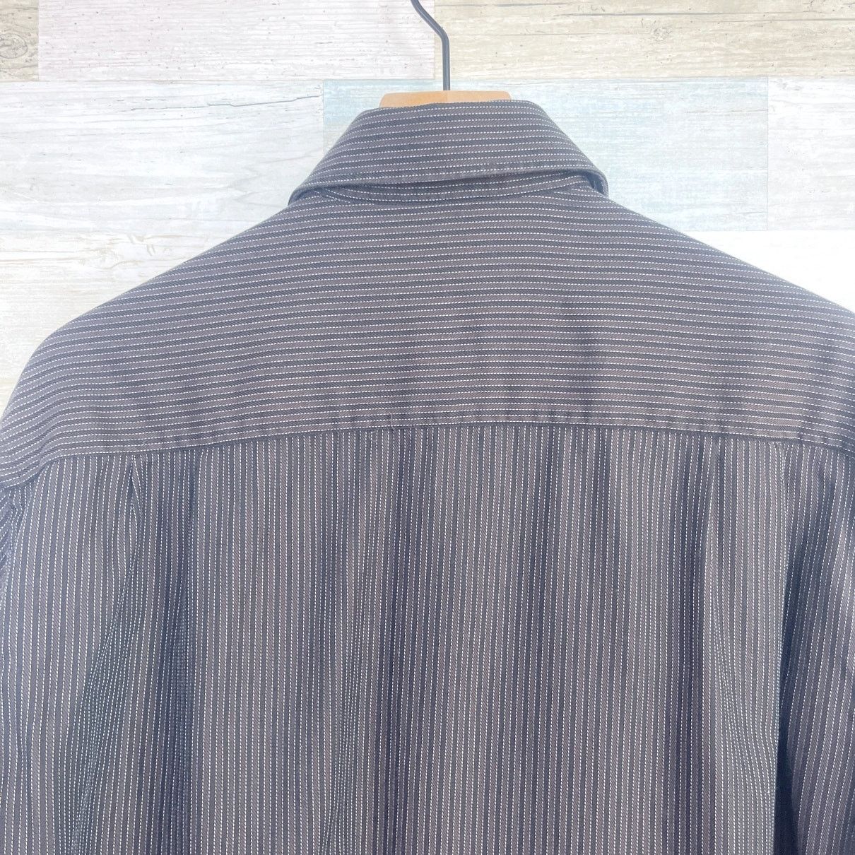 Ermenegildo Zegna Ermenegildo Zegna Spread Collar Sport Shirt Brown Mens L Size US L / EU 52-54 / 3 - 5 Thumbnail